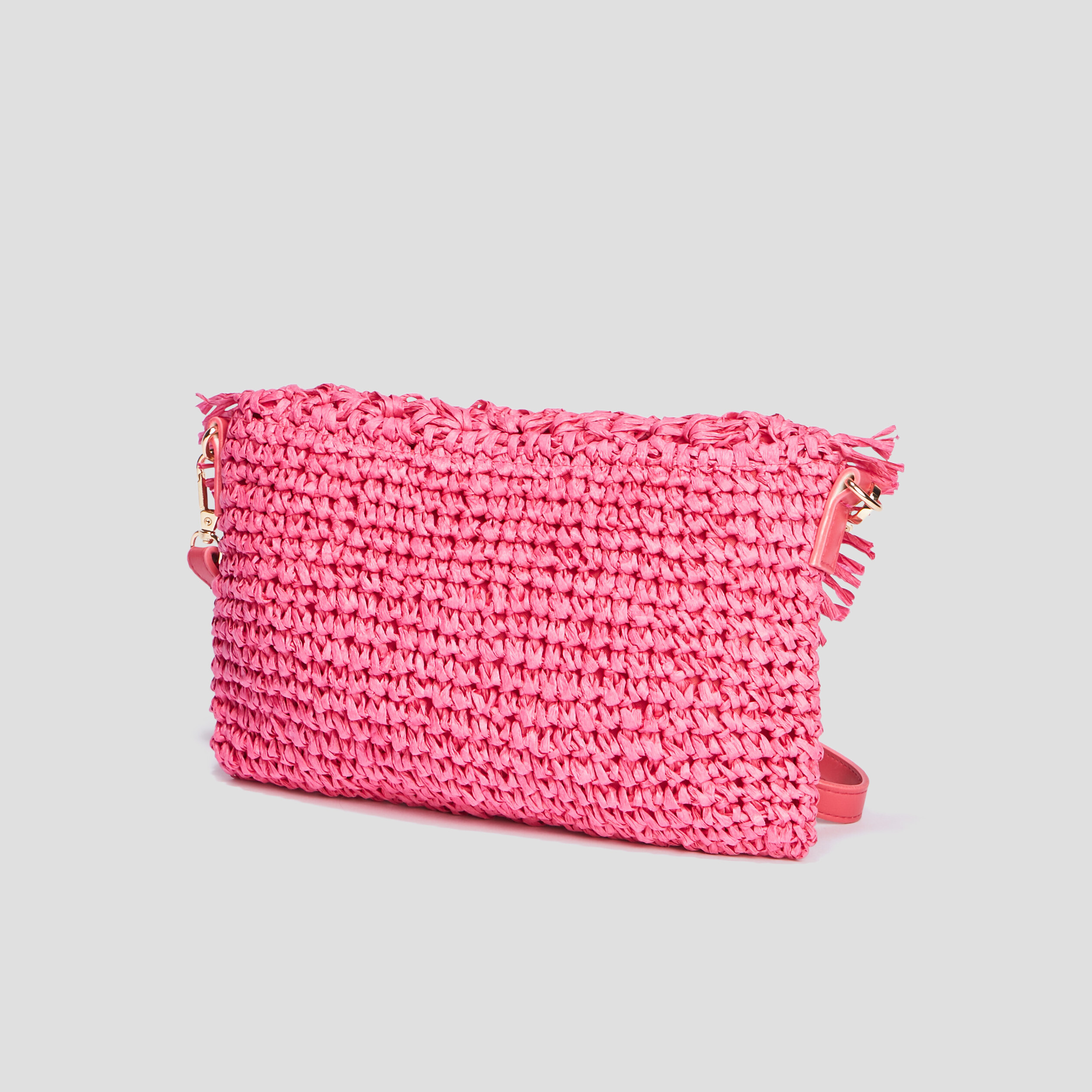 Sac rectangulaire rose fushia femme