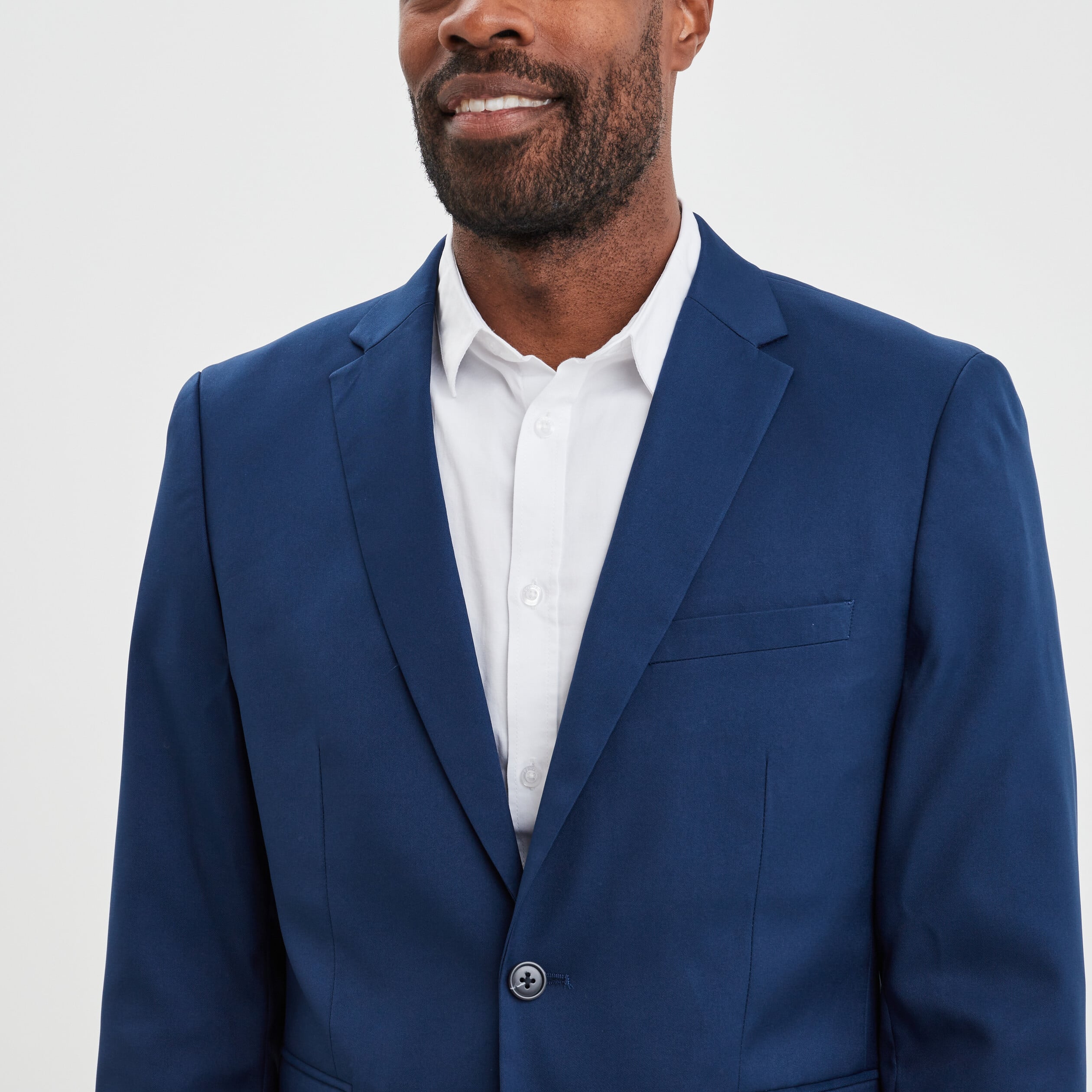 Veste de costume droite ajust&eacute;e bleu electrique homme