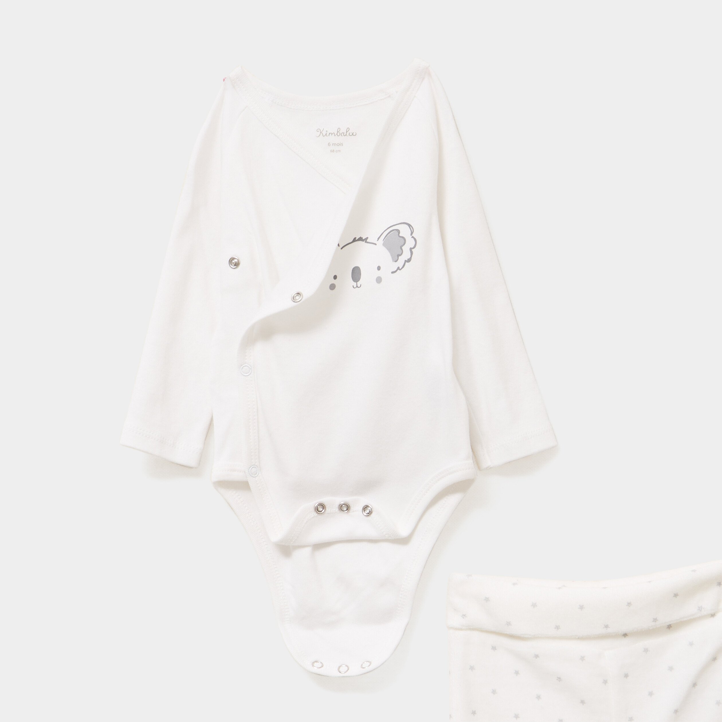 ensemble 2 pieces coton blanc bebeg Ensemble 2 pièces coton blanc bébé garçon
