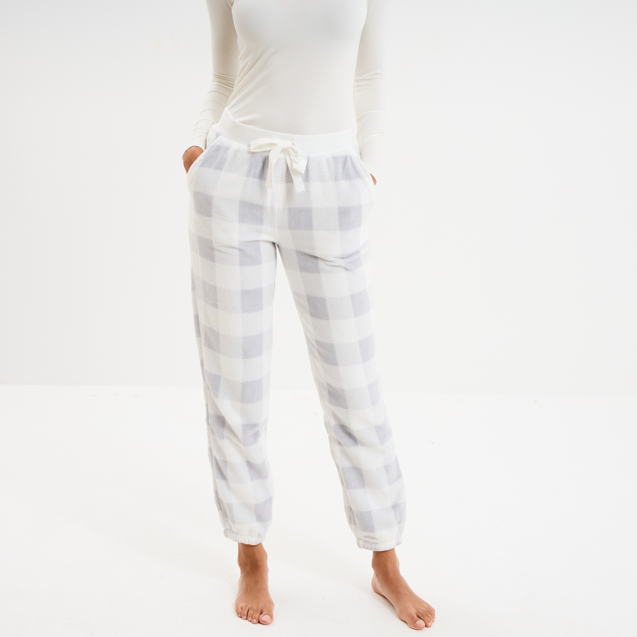 pantalon de pyjama ecru femme Pantalon de pyjama ecru femme