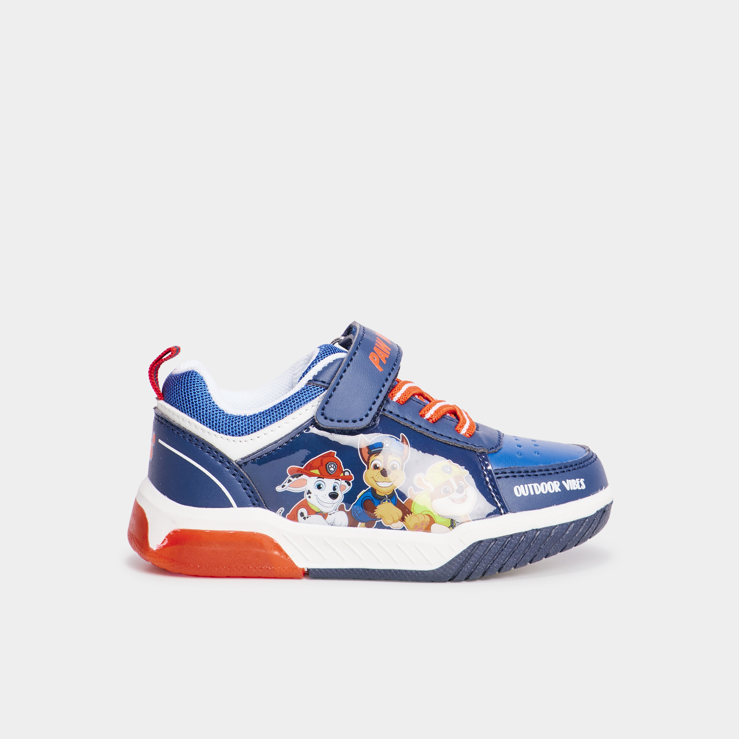 Baskets lumineuses Pat Patrouille bleu marine garcon