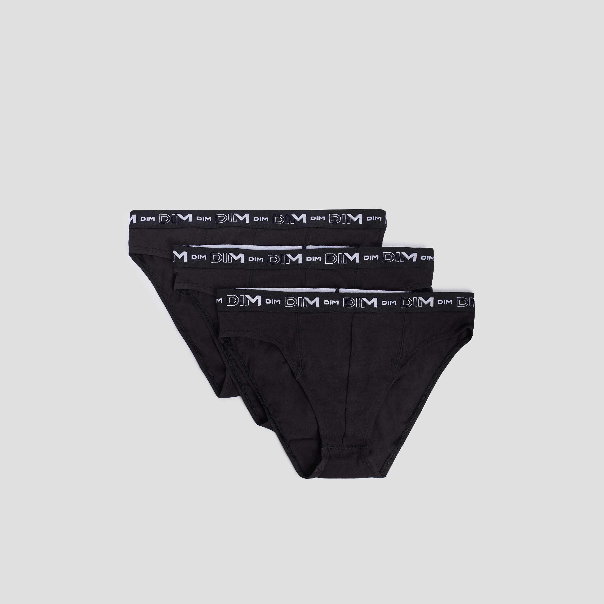 lot 3 slips coton stretch dim noir homme Lot 3 slips coton stretch DIM noir homme