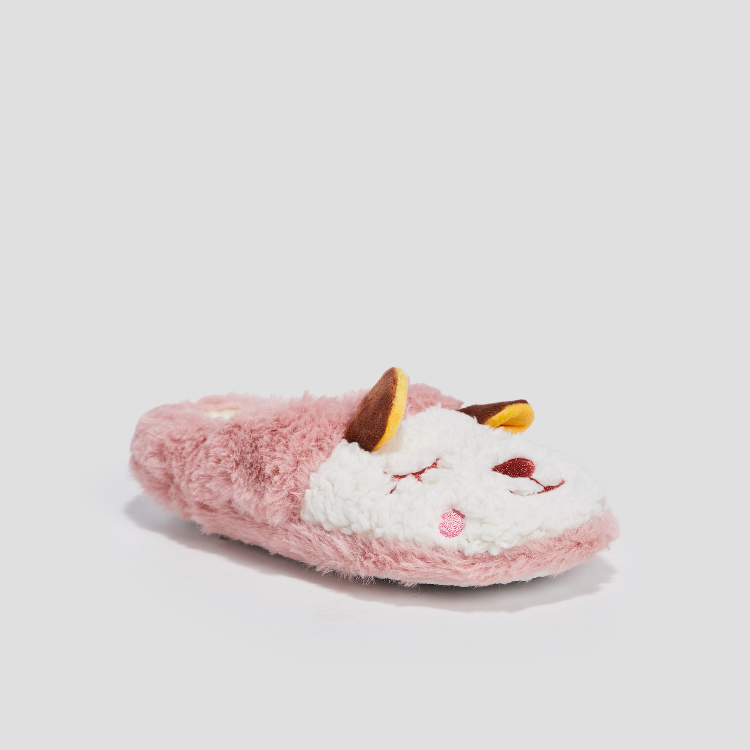 Chaussons mules blanc fille