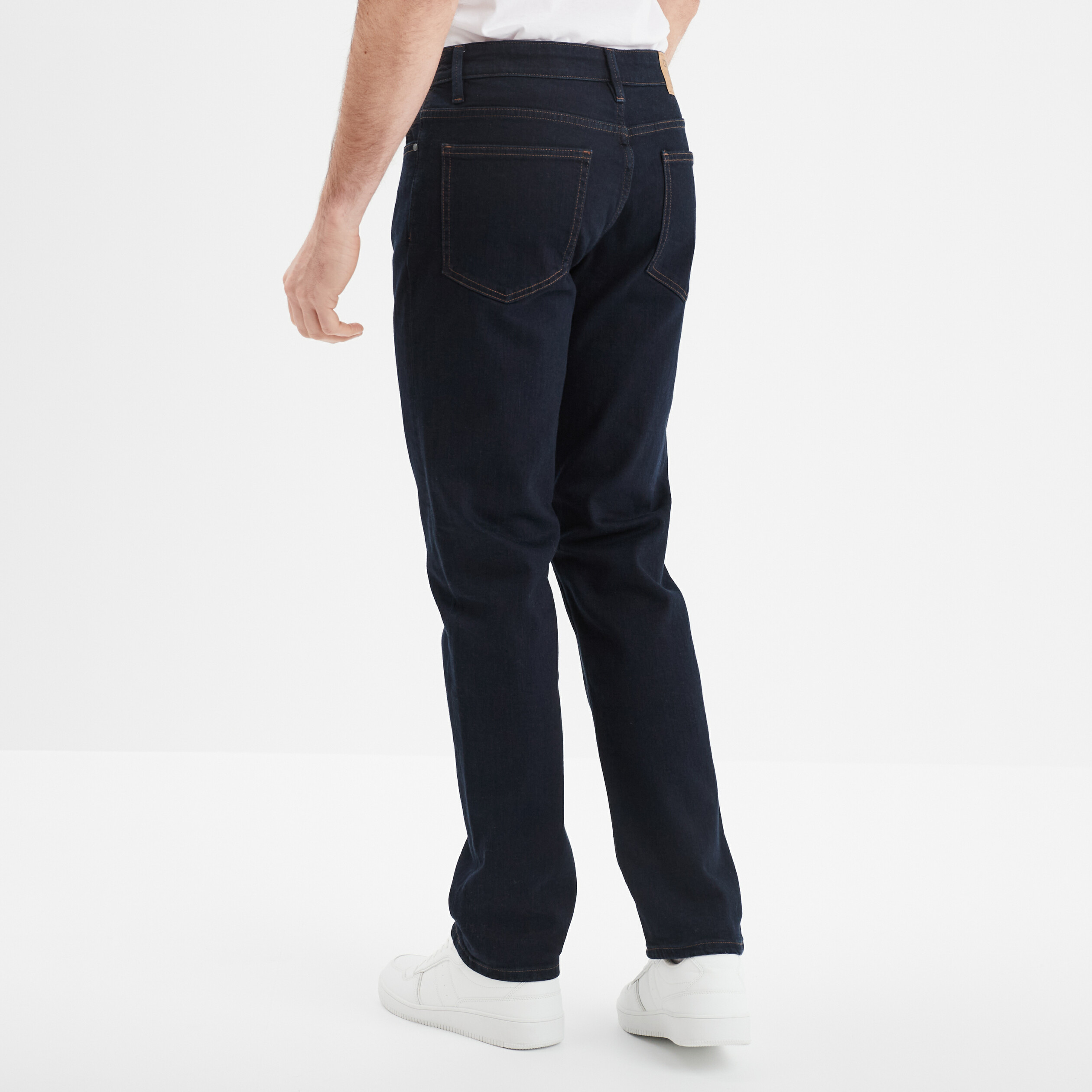 Jeans regular 5 poches denim brut homme