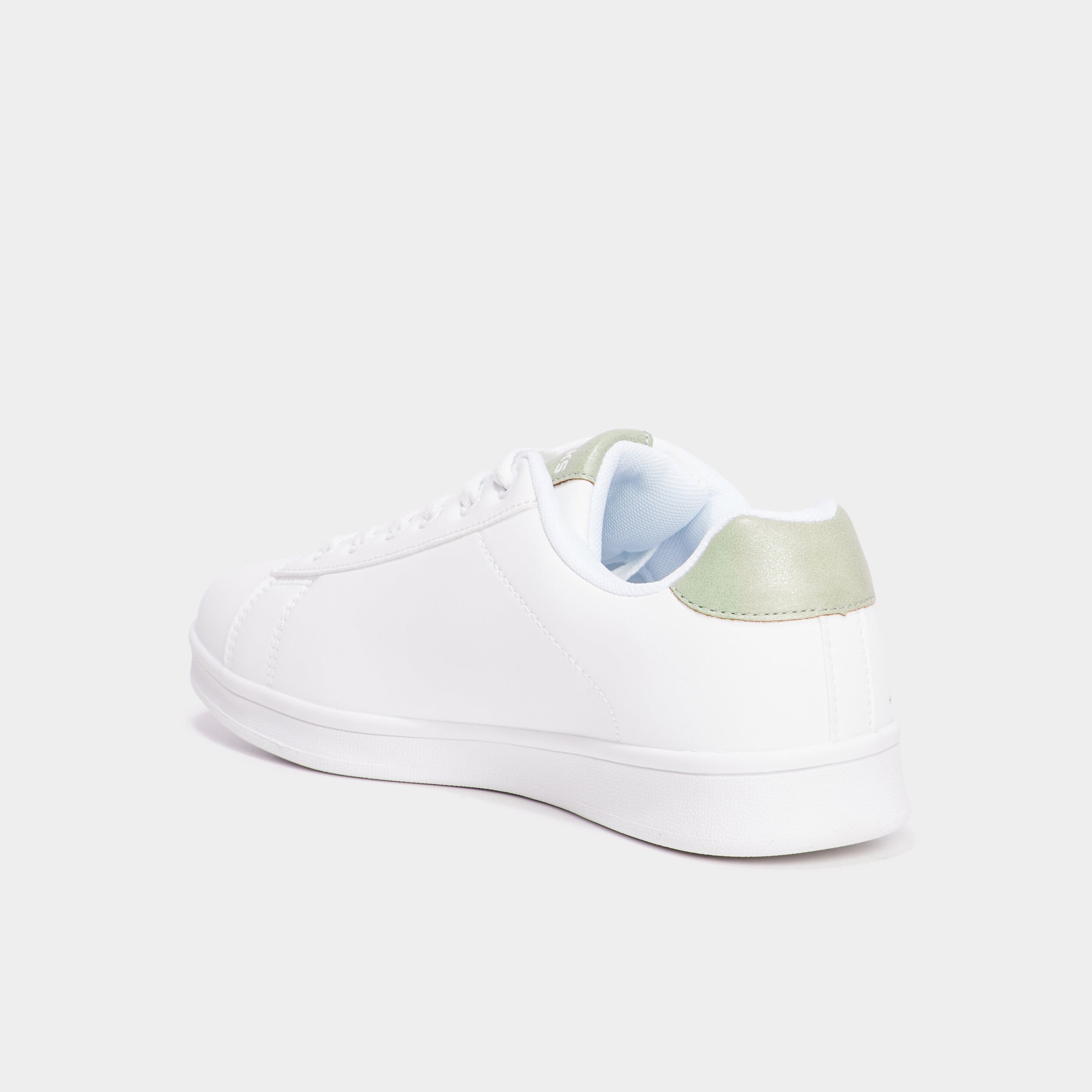 Baskets &agrave; lacets vert clair femme