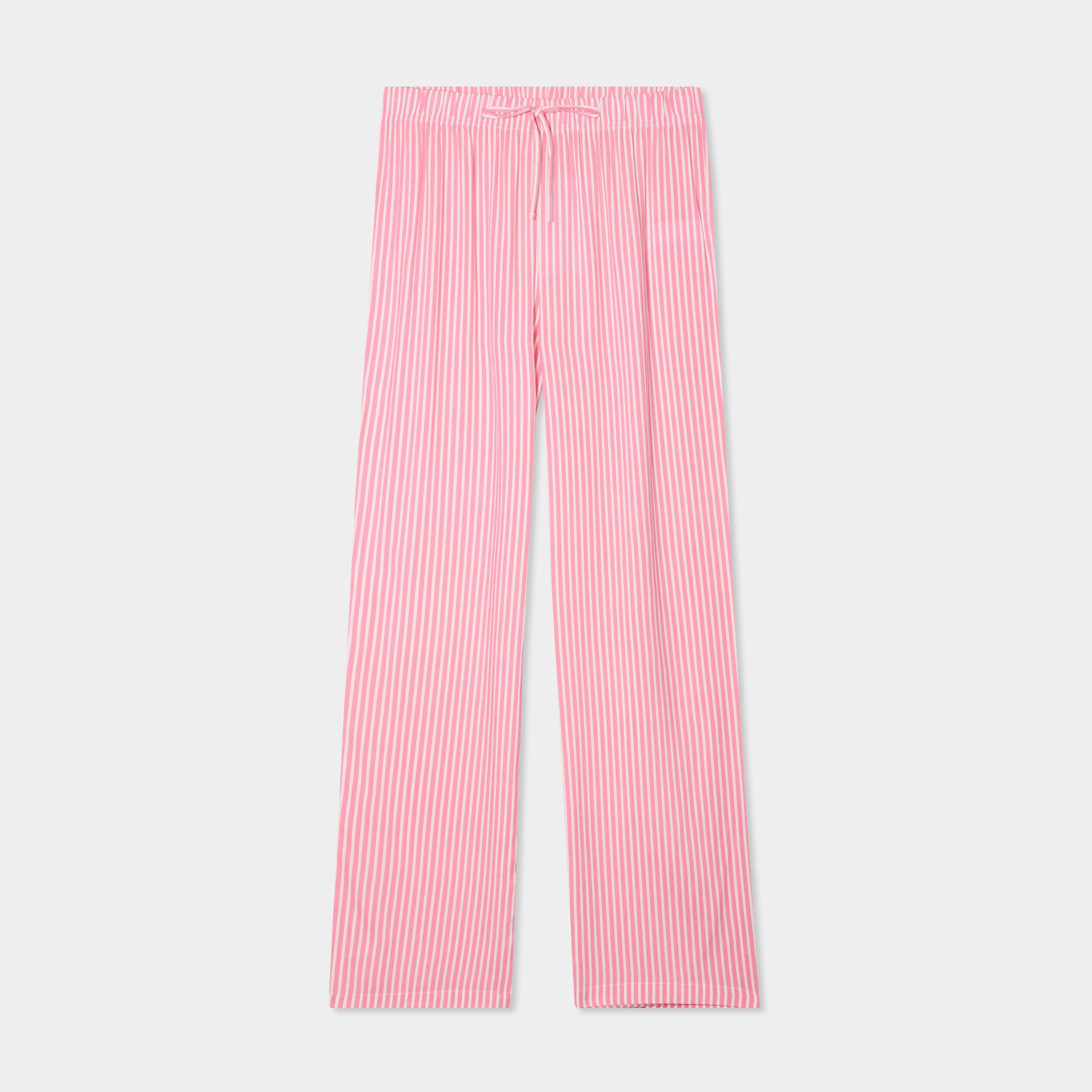 pantalon de pyjama fluide rose femme Pantalon de pyjama fluide rose femme