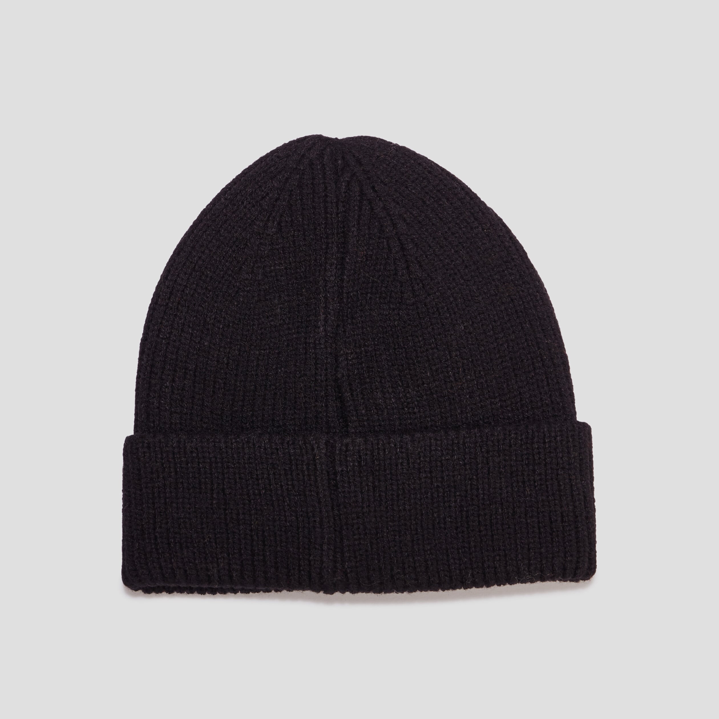 Bonnet tricot&eacute; noir mixte