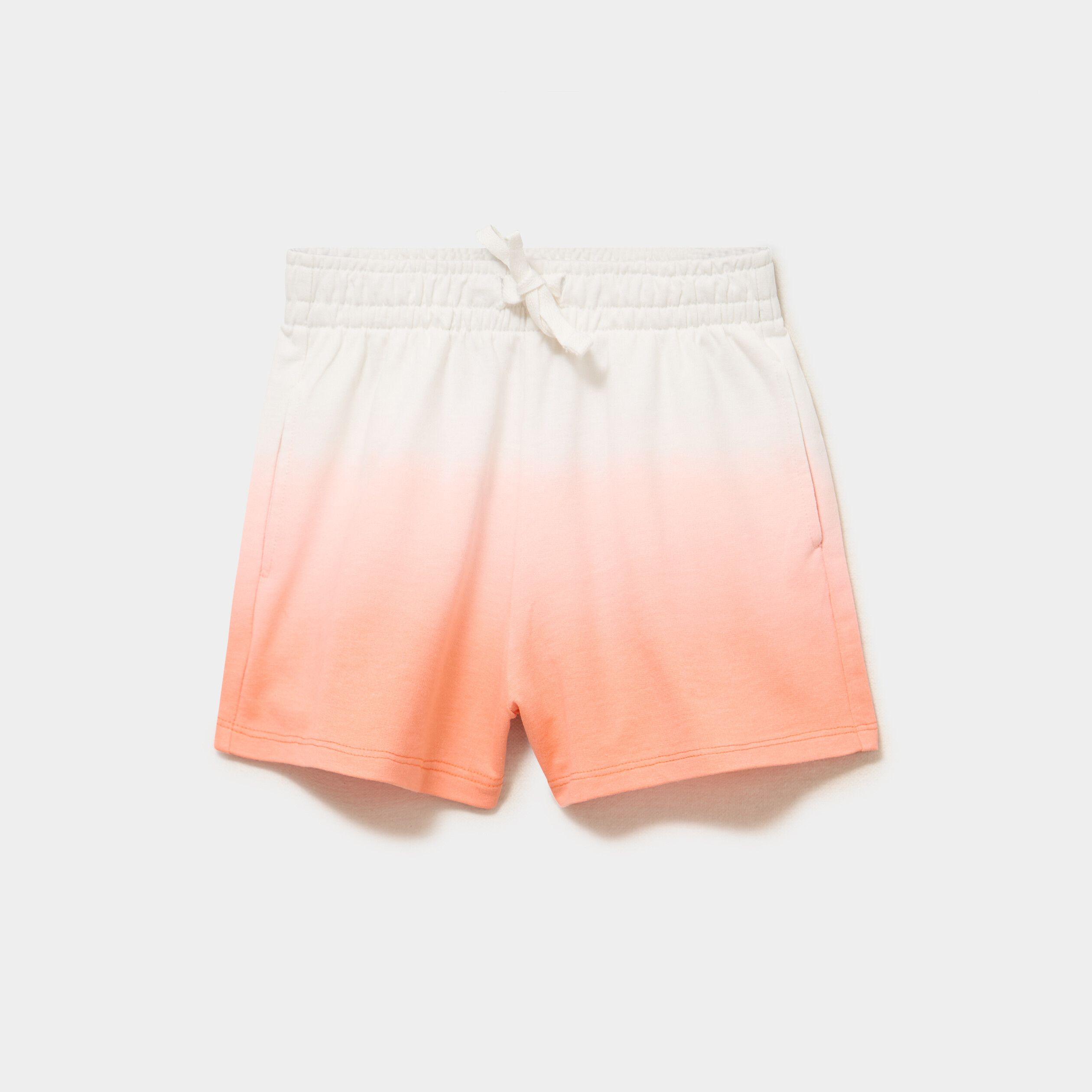 Short molletonn&eacute; taille &eacute;lastiqu&eacute;e orange fille