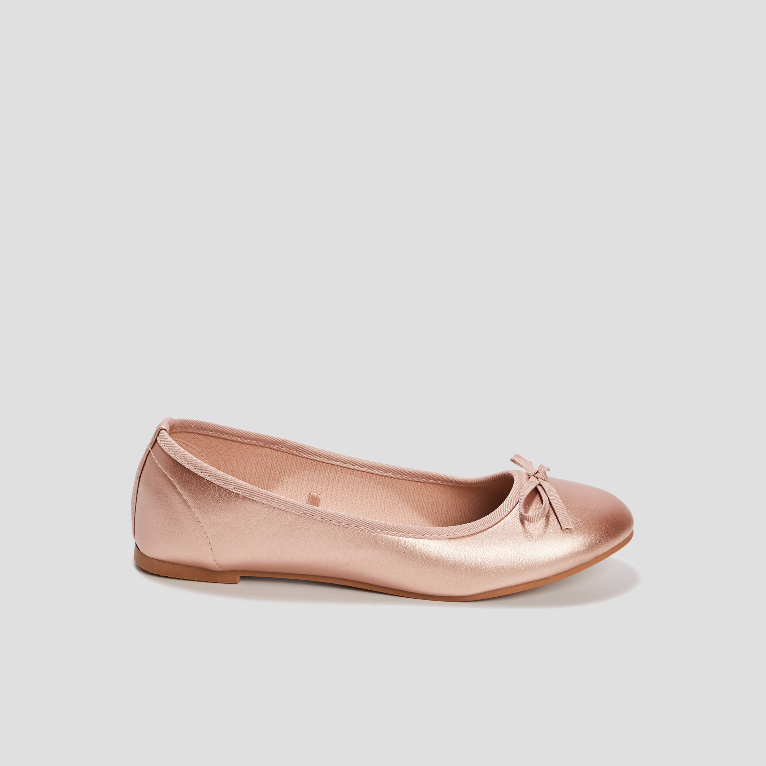 Ballerines avec noeuds sable fille