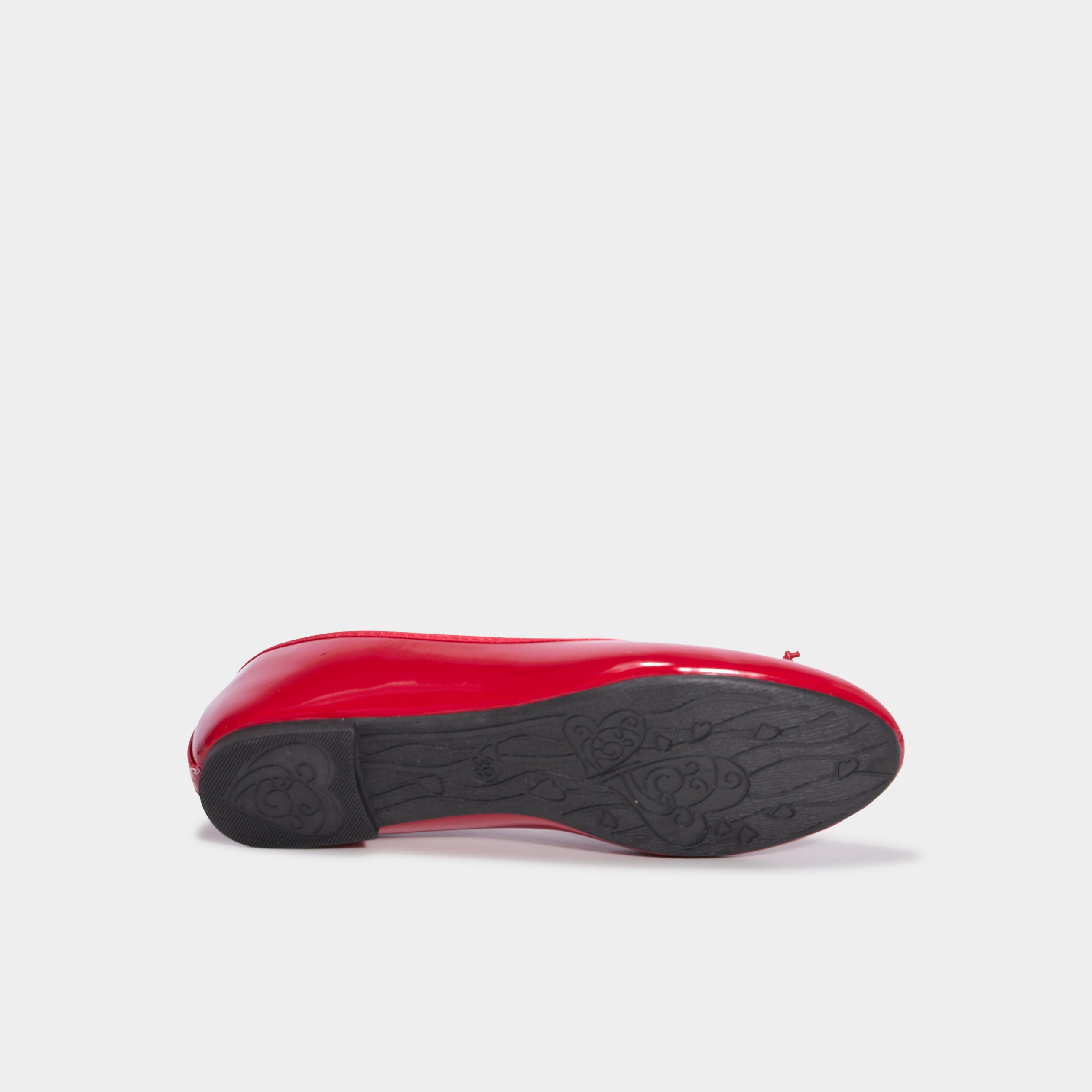 ballerines vernies avec noeud rouge femme Ballerines vernies avec noeud rouge femme