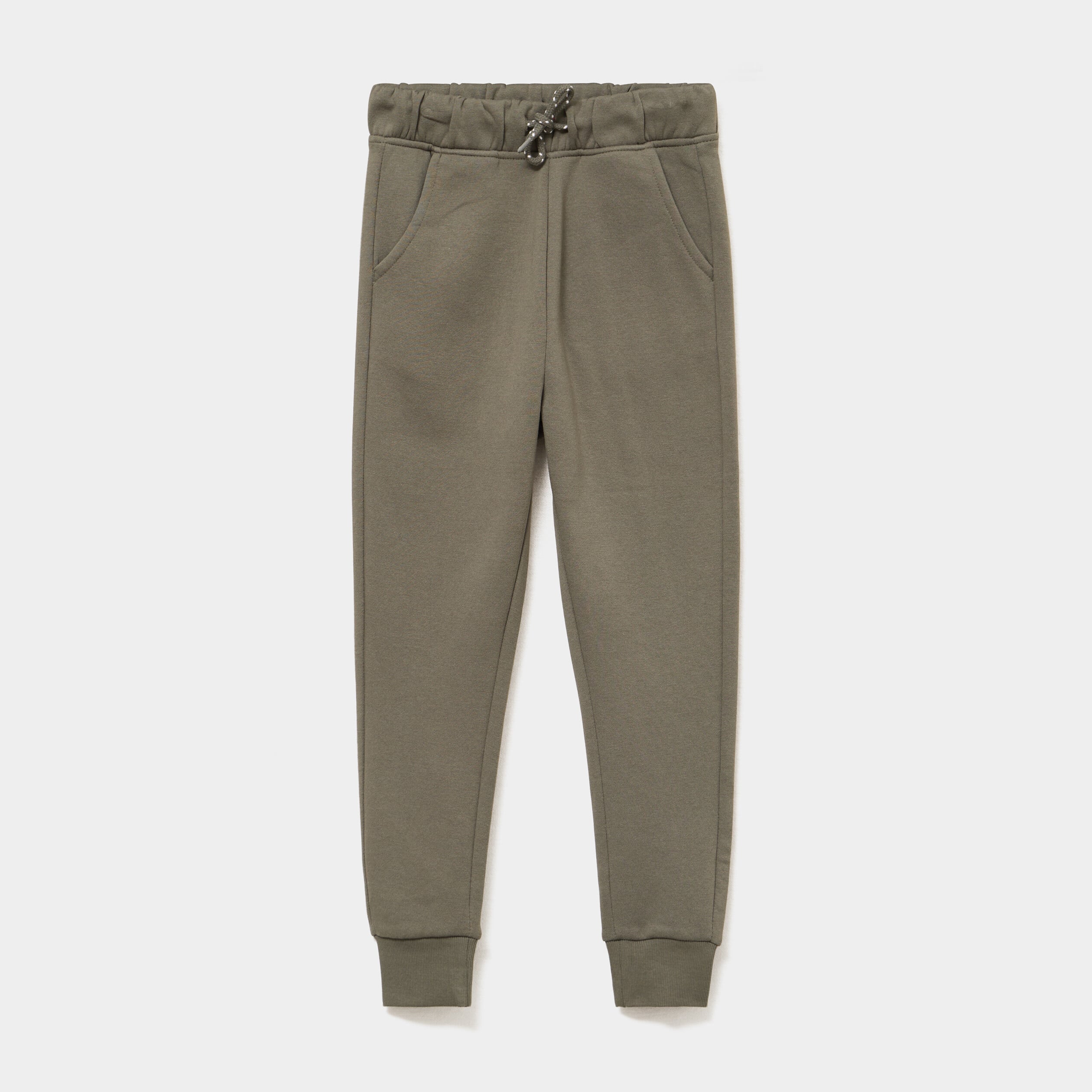 Pantalon jogging regular 2 poches vert kaki gar&ccedil;on