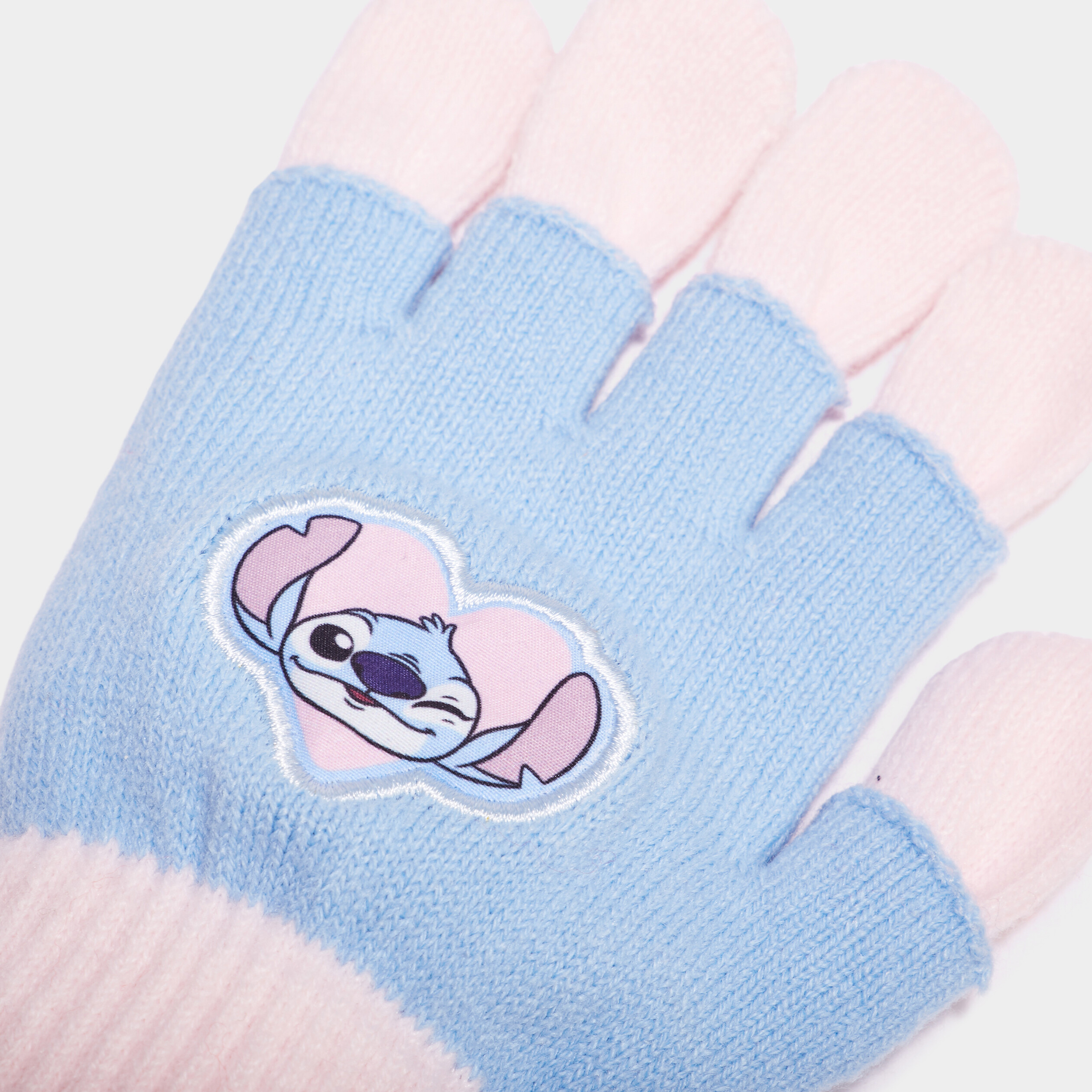 Gants d'hiver magiques en tricot pour enfants - Motif chat mignon - Mitaines convertibles - Mitaines chaudes - Demi-doigts - Pour garçons et filles de 3 à 8 ans, Rose, Taille unique