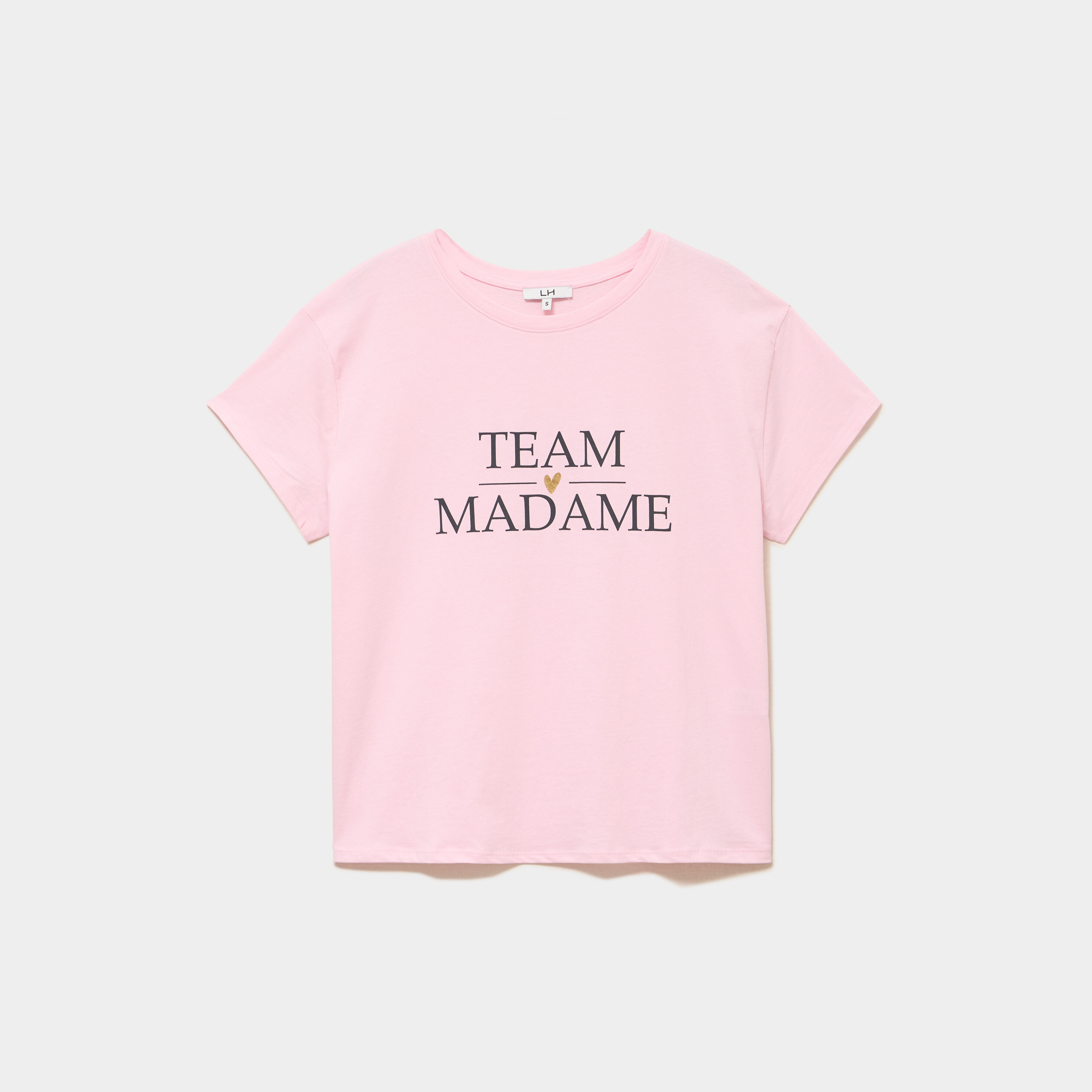 T-shirt EVJF oversize coton rose femme