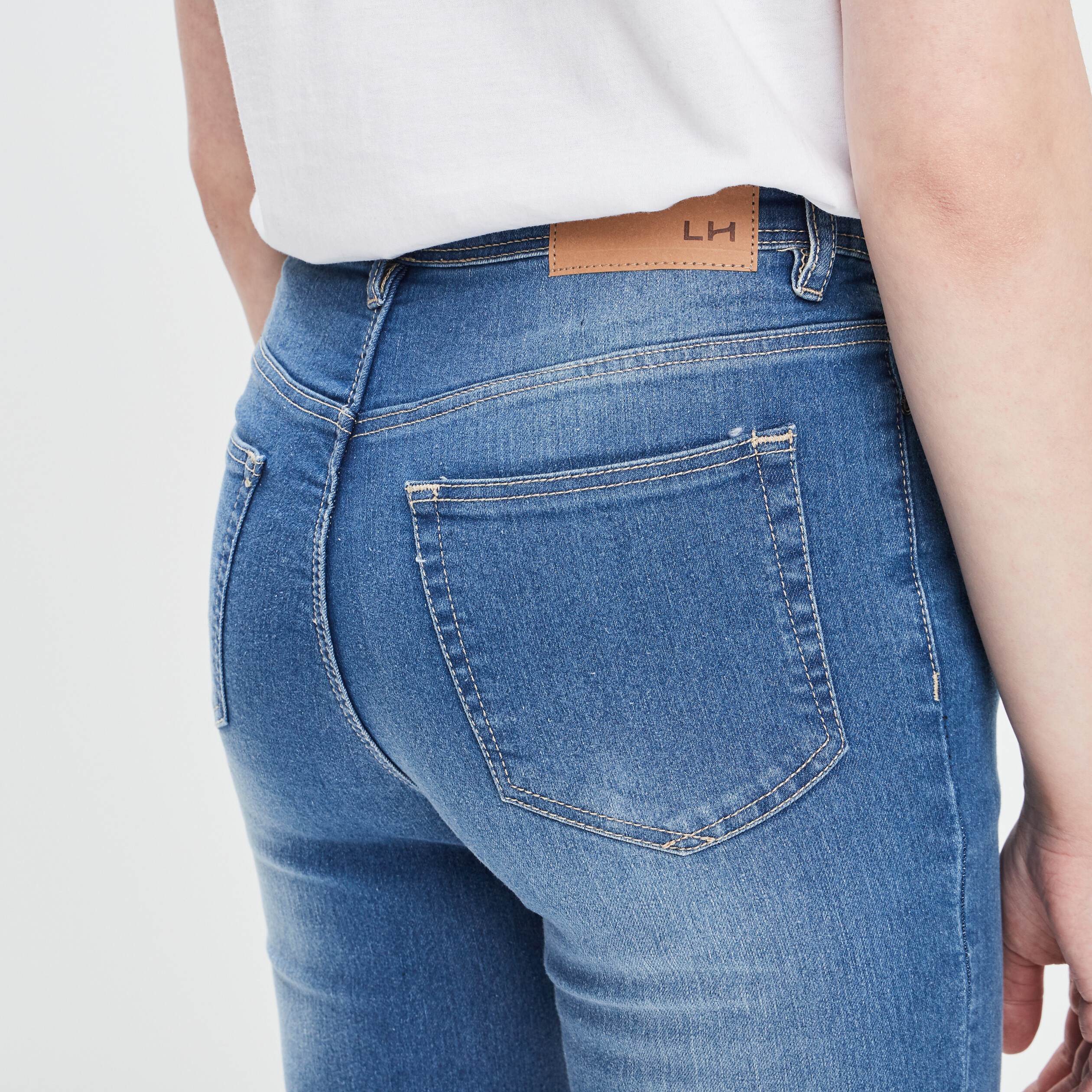Jeans skinny 7/8&egrave;me denim double stone femme