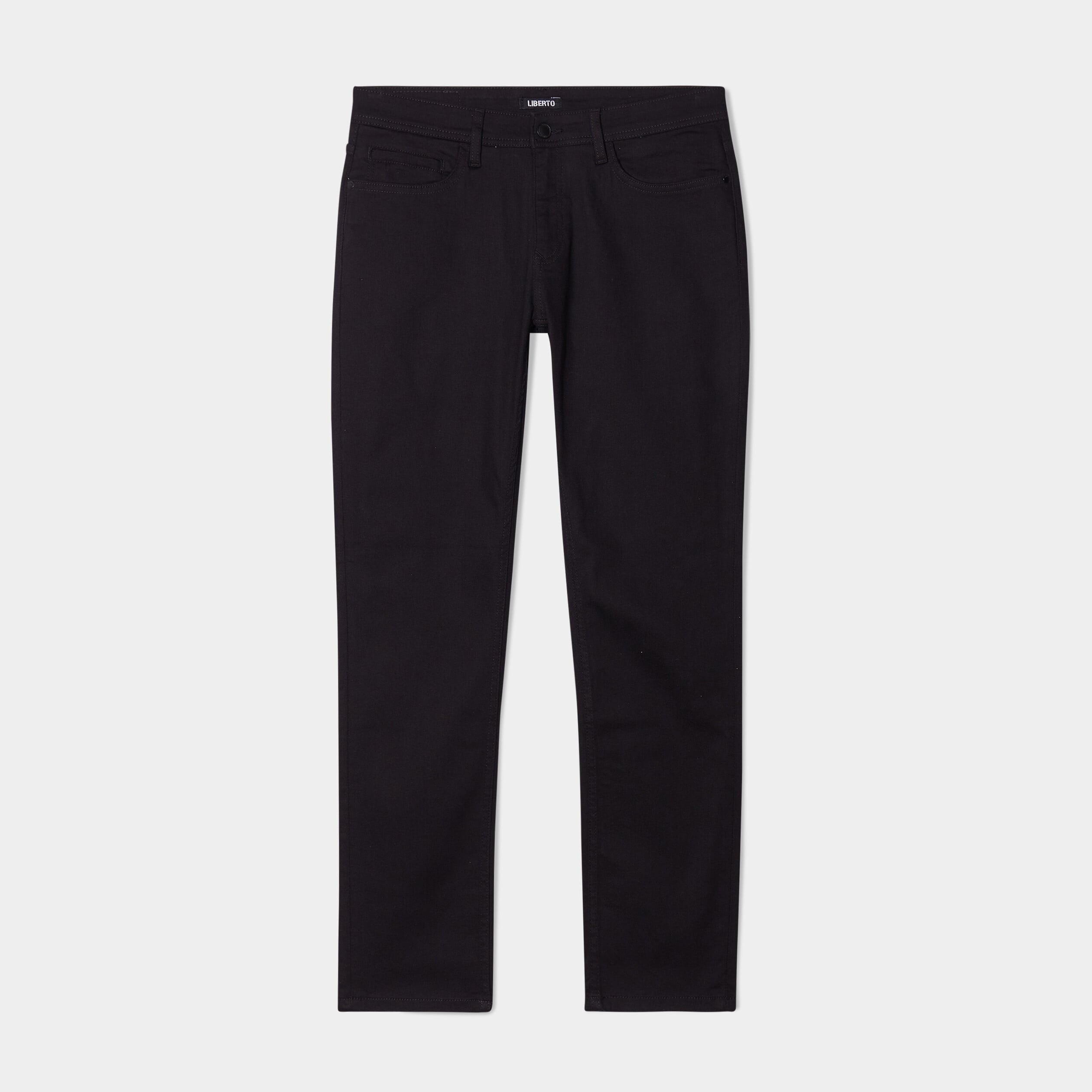 Jeans straight avec 5 poches denim noir homme