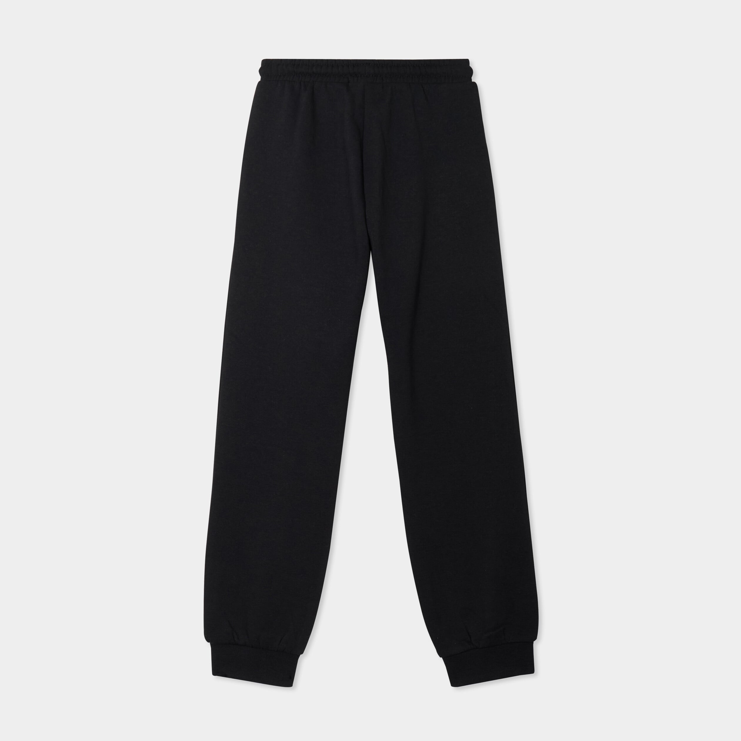 Pantalon de jogging molleton noir fille