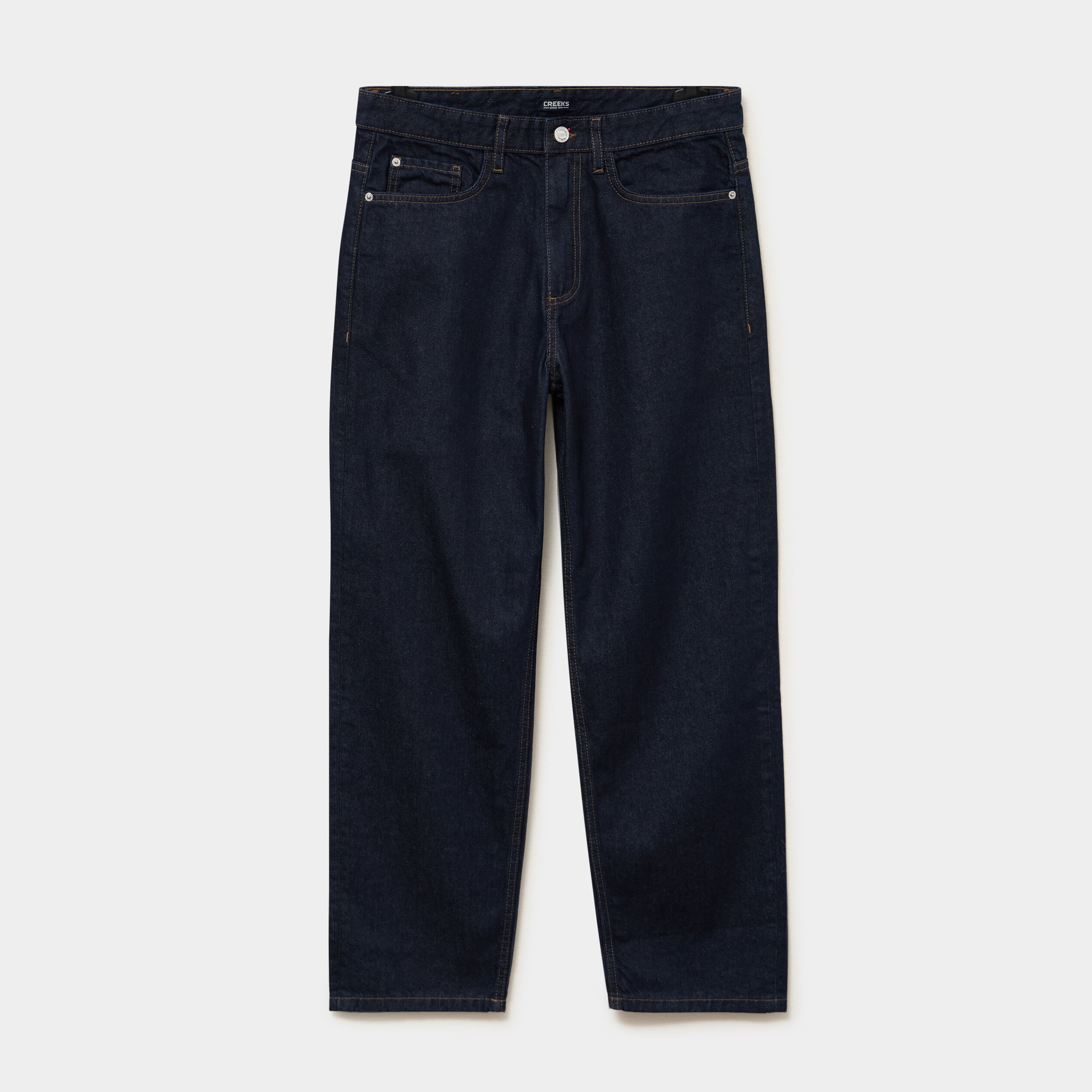 Jean relaxed 5 poches coton denim brut homme