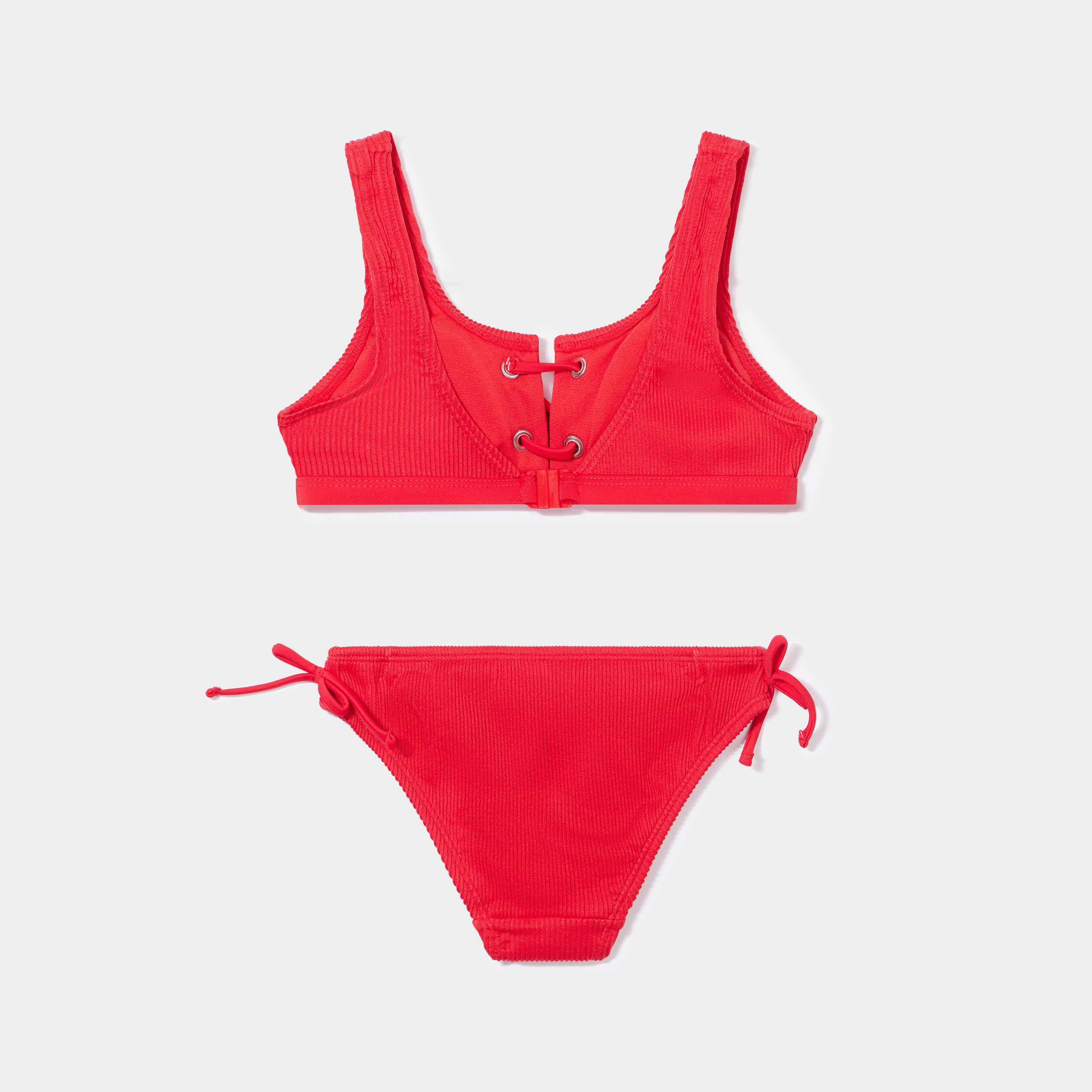 Maillot de bain 2 pi&egrave;ces rouge fille