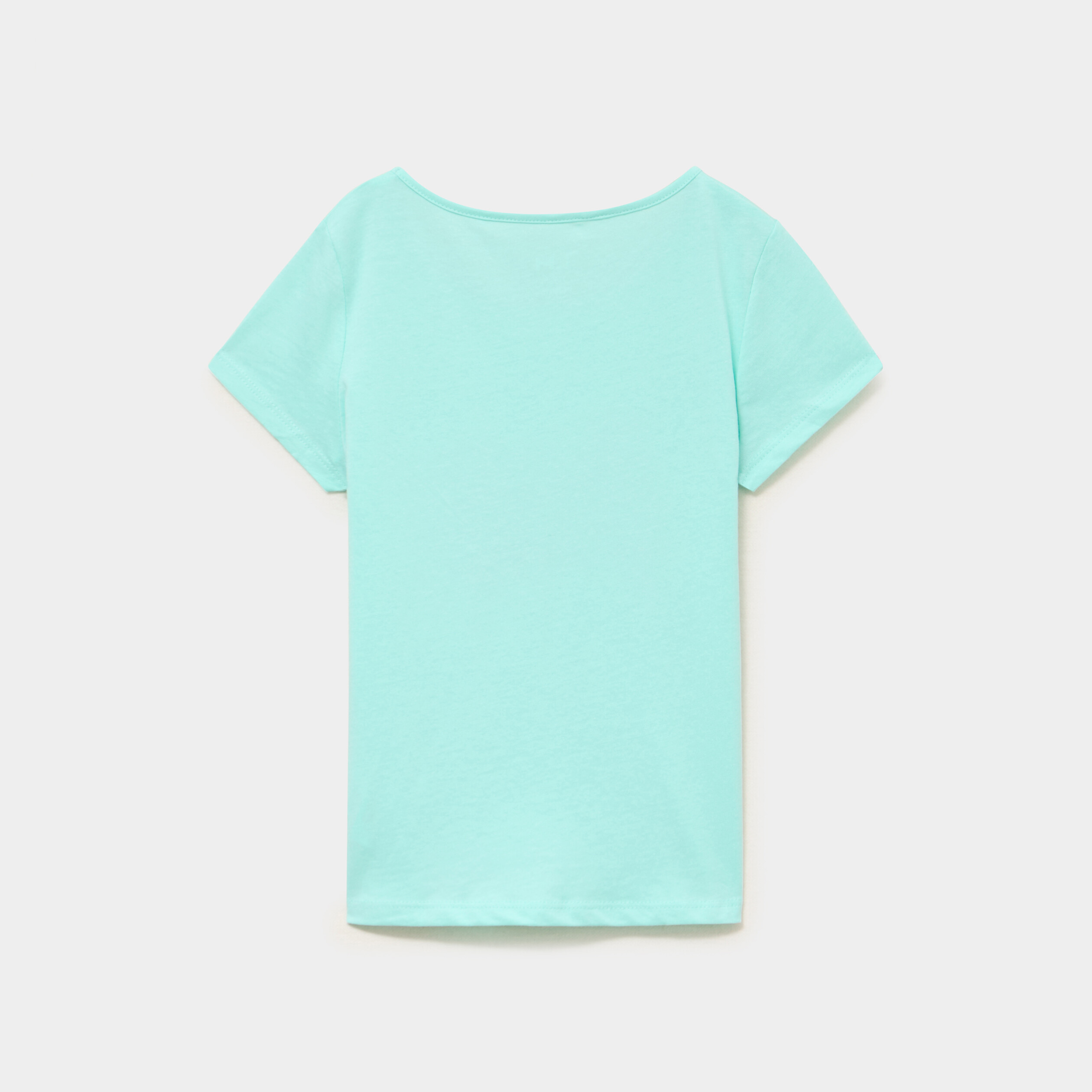 Ensemble pyjama short et t-shirt coton bleu turquoise fille