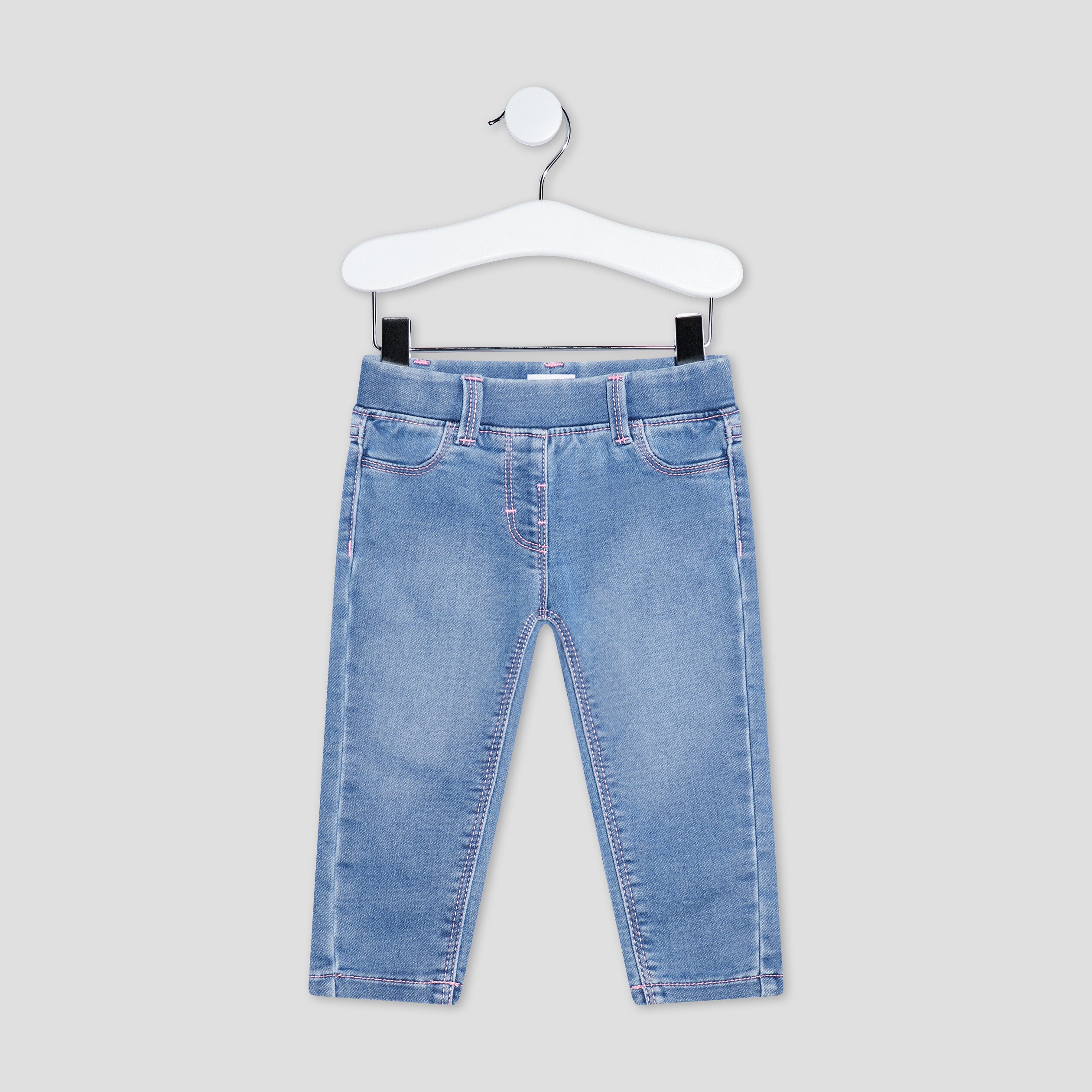 jegging a poches denim double stone bebef Jegging à poches denim double stone bébé fille