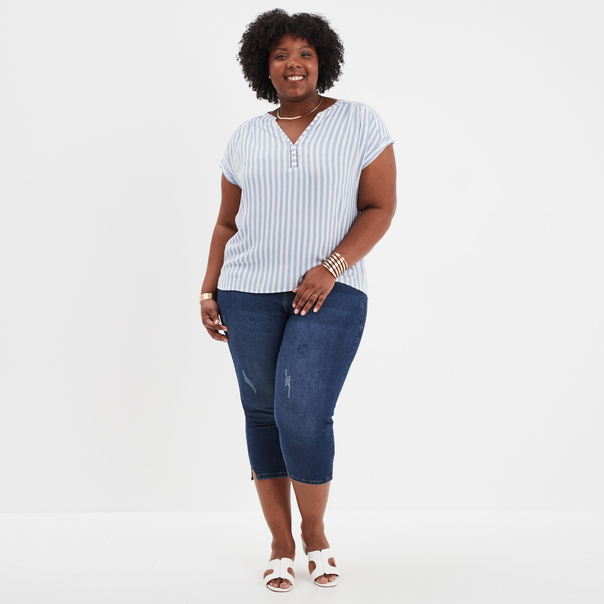 T-shirt à manches courtes avec logo Boundless Beauty™ pour femme