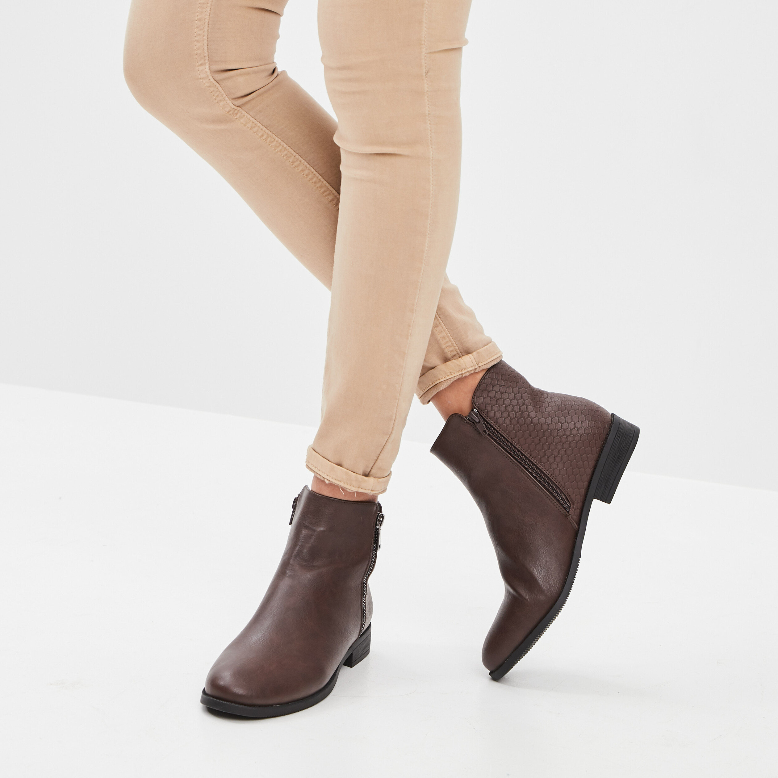bottes cuir femme la halle aux chaussures