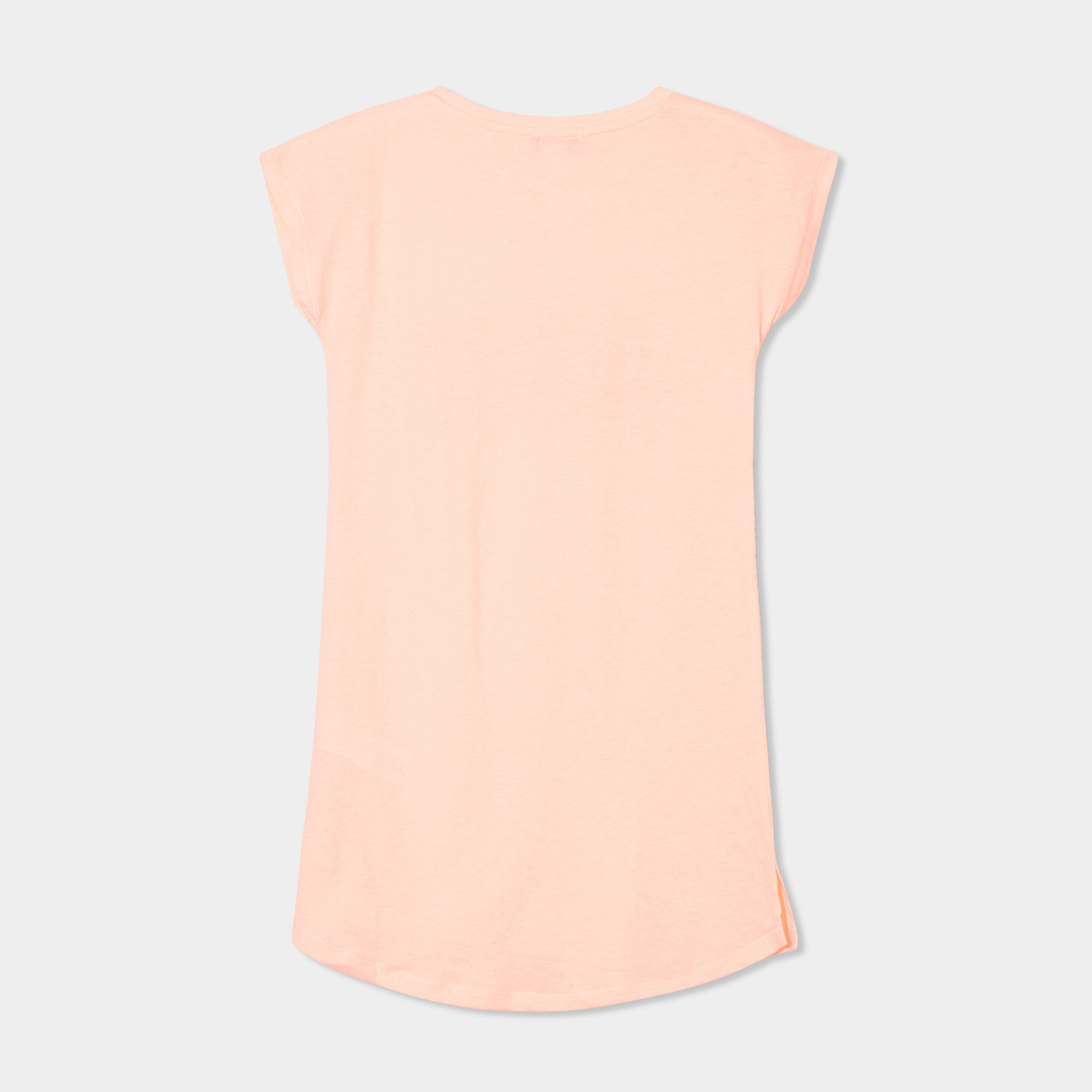 chemise de nuit courte orange fluo fille Chemise de nuit courte orange fluo fille
