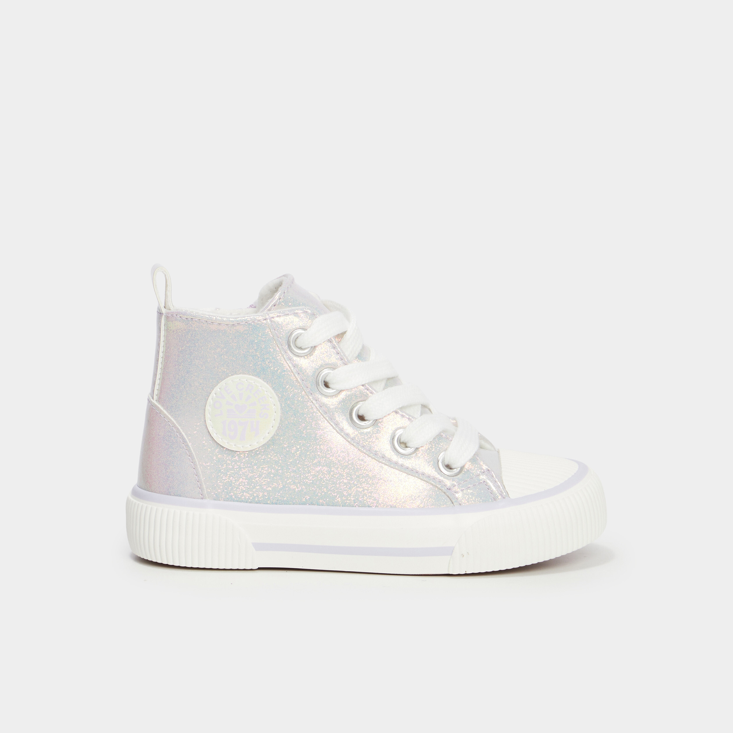 Baskets zipp&eacute;es montantes bout renforc&eacute; violet fille
