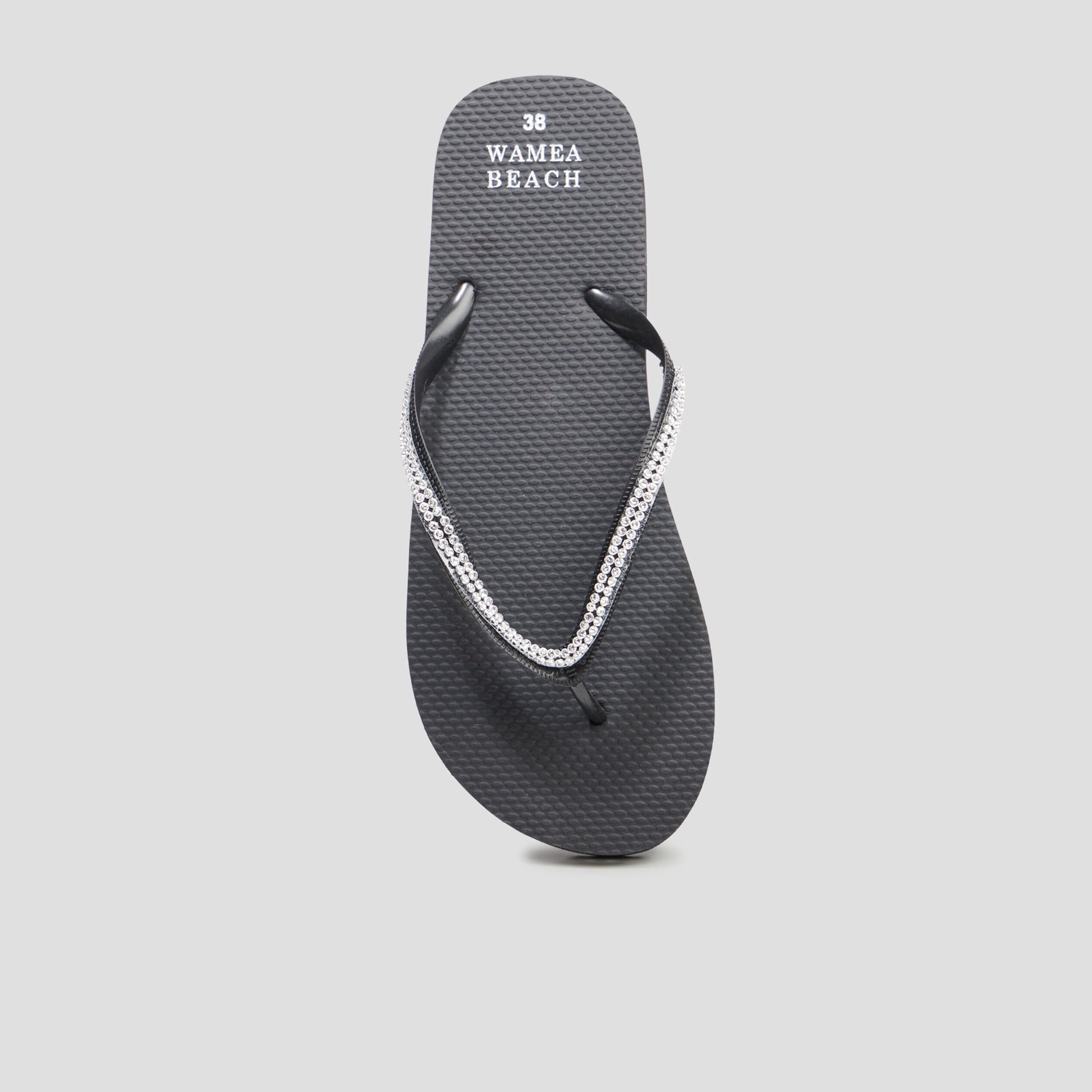 Tongs avec strass Wamea Beach noir femme