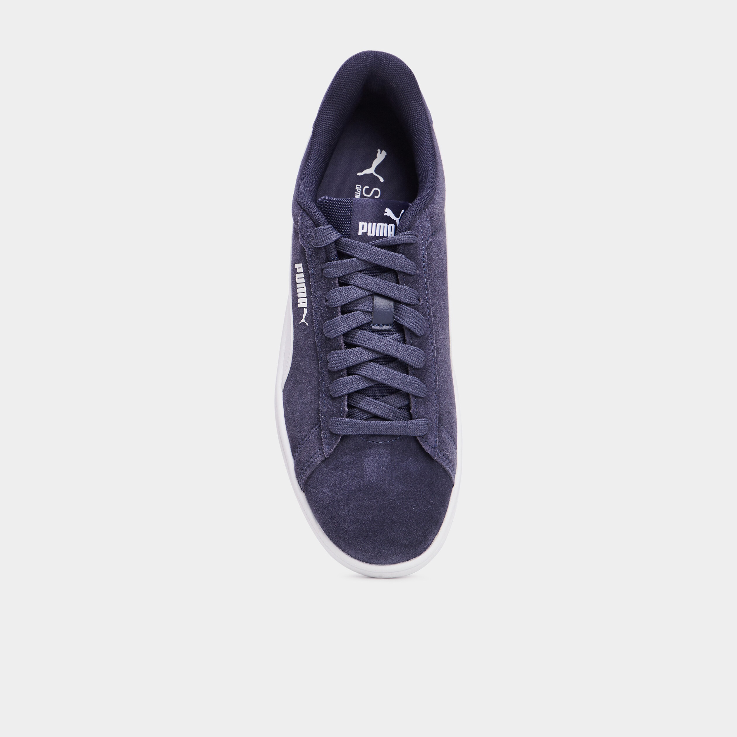 tennis basses a lacets cuir puma smash bleu marine garcon Tennis basses à lacets cuir Puma Smash bleu marine garçon
