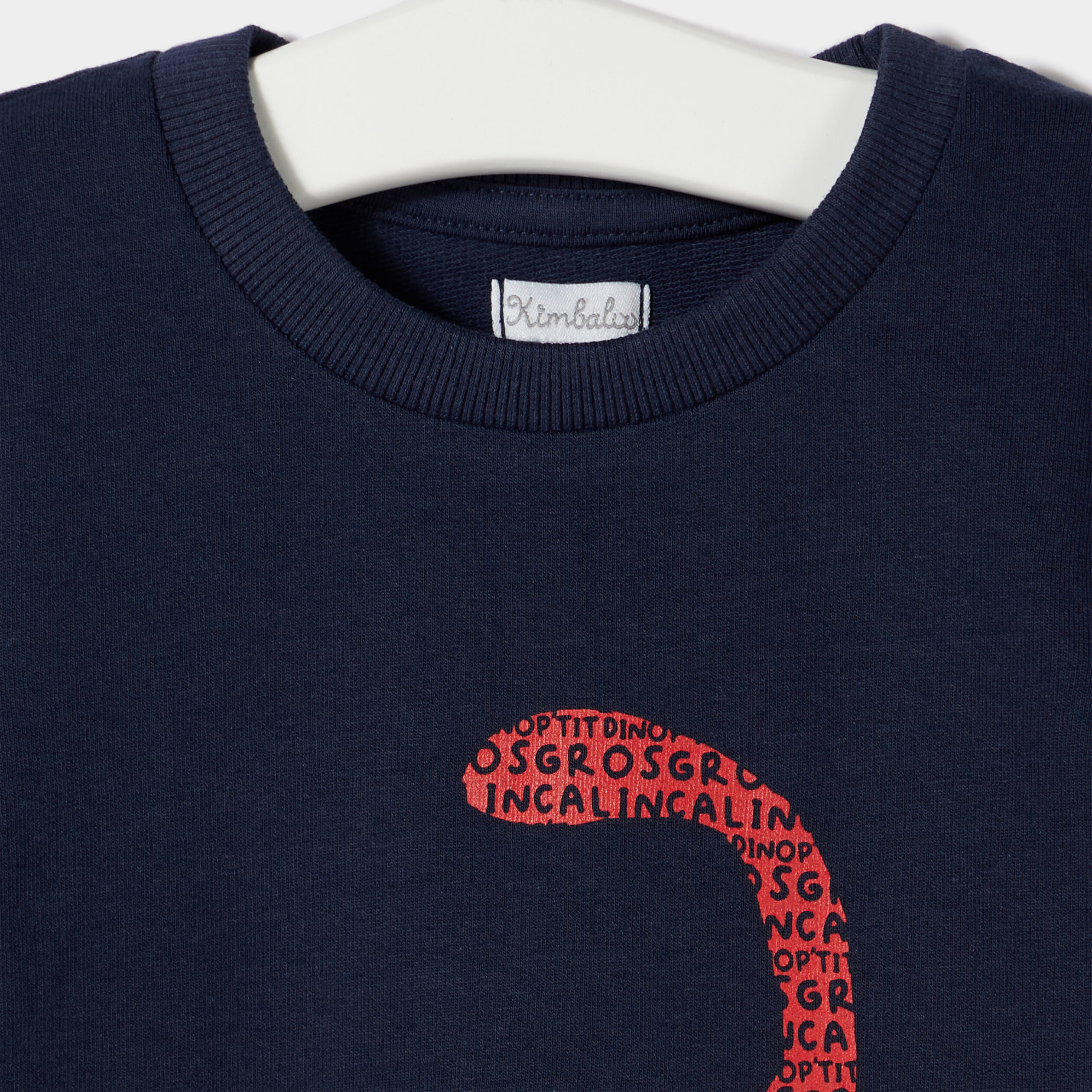 Sweat manches longues bleu marine bébé garçon