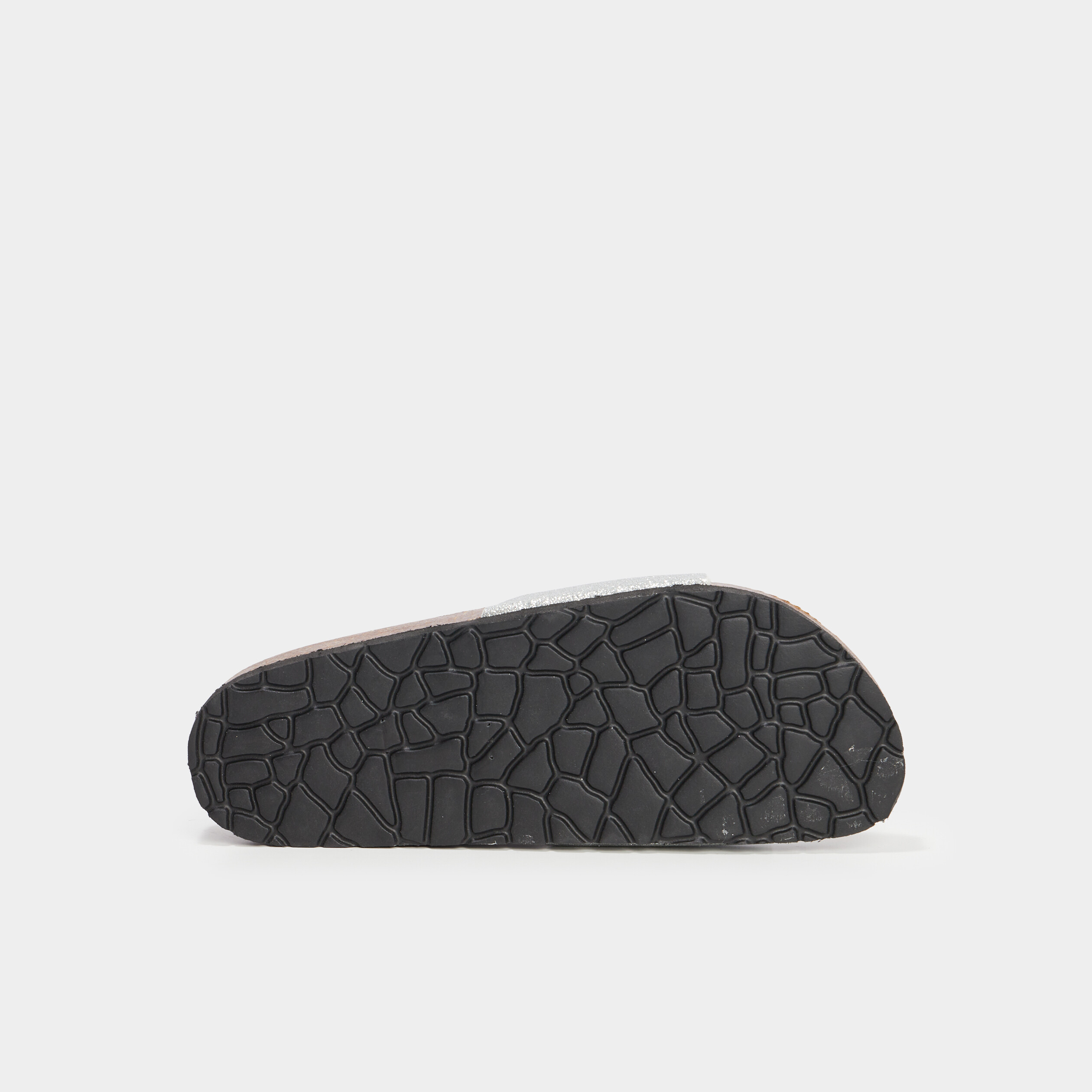 Mules gris argent femme