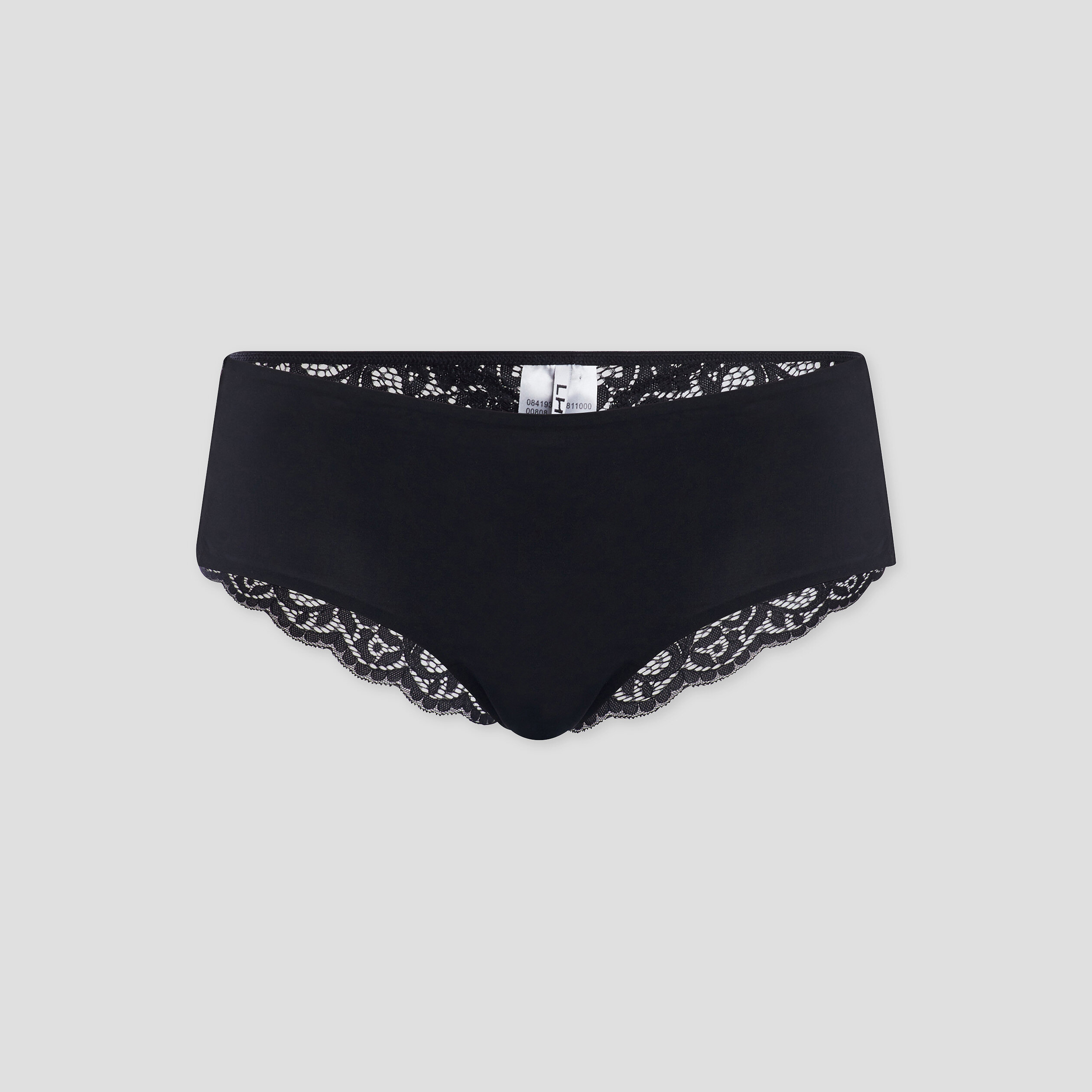 boxer microfibre avec dos dentelle noir femme Boxer microfibre avec dos dentelle noir femme