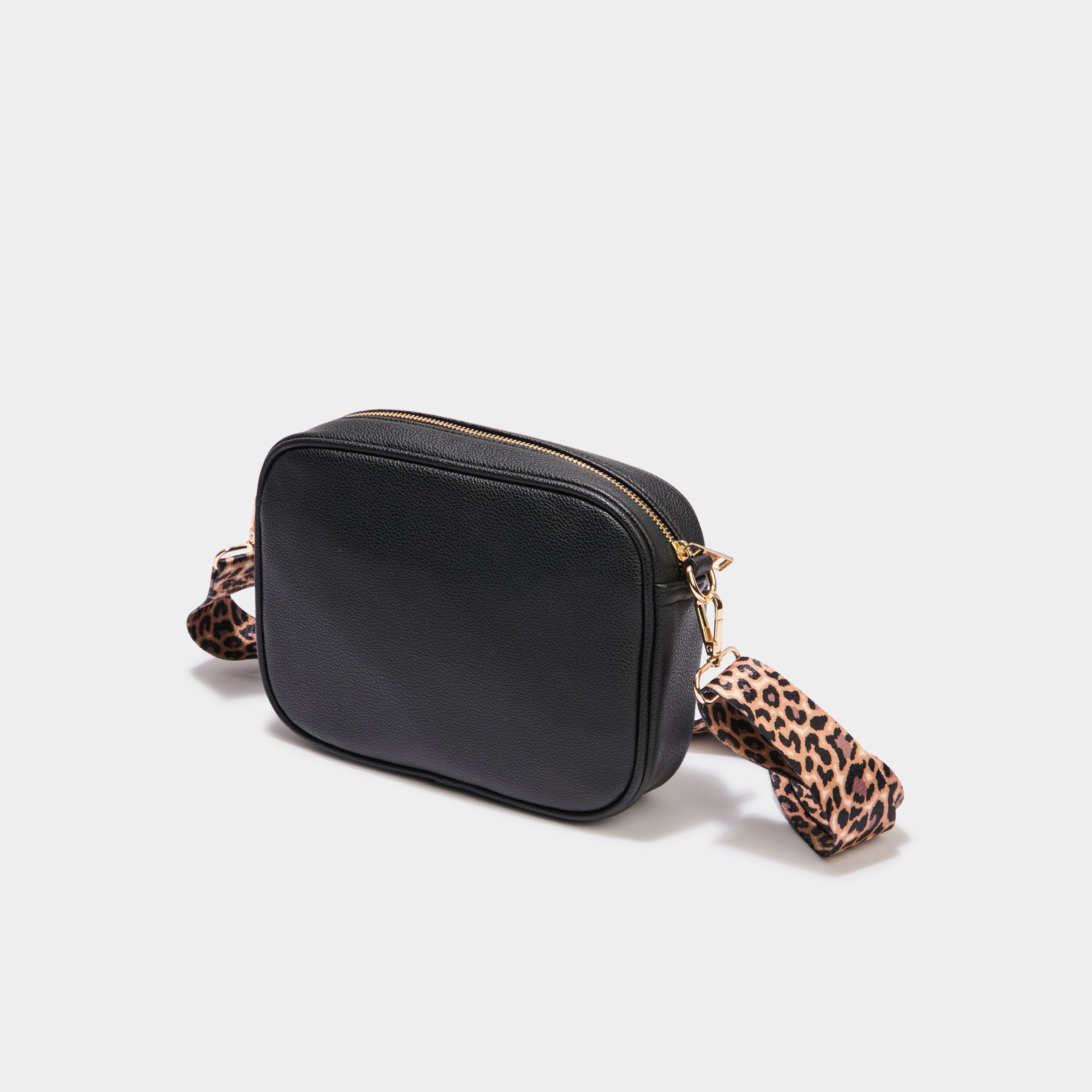 sac arrondi avec 2 bandoulieres noir femme Sac arrondi avec 2 bandoulières noir femme
