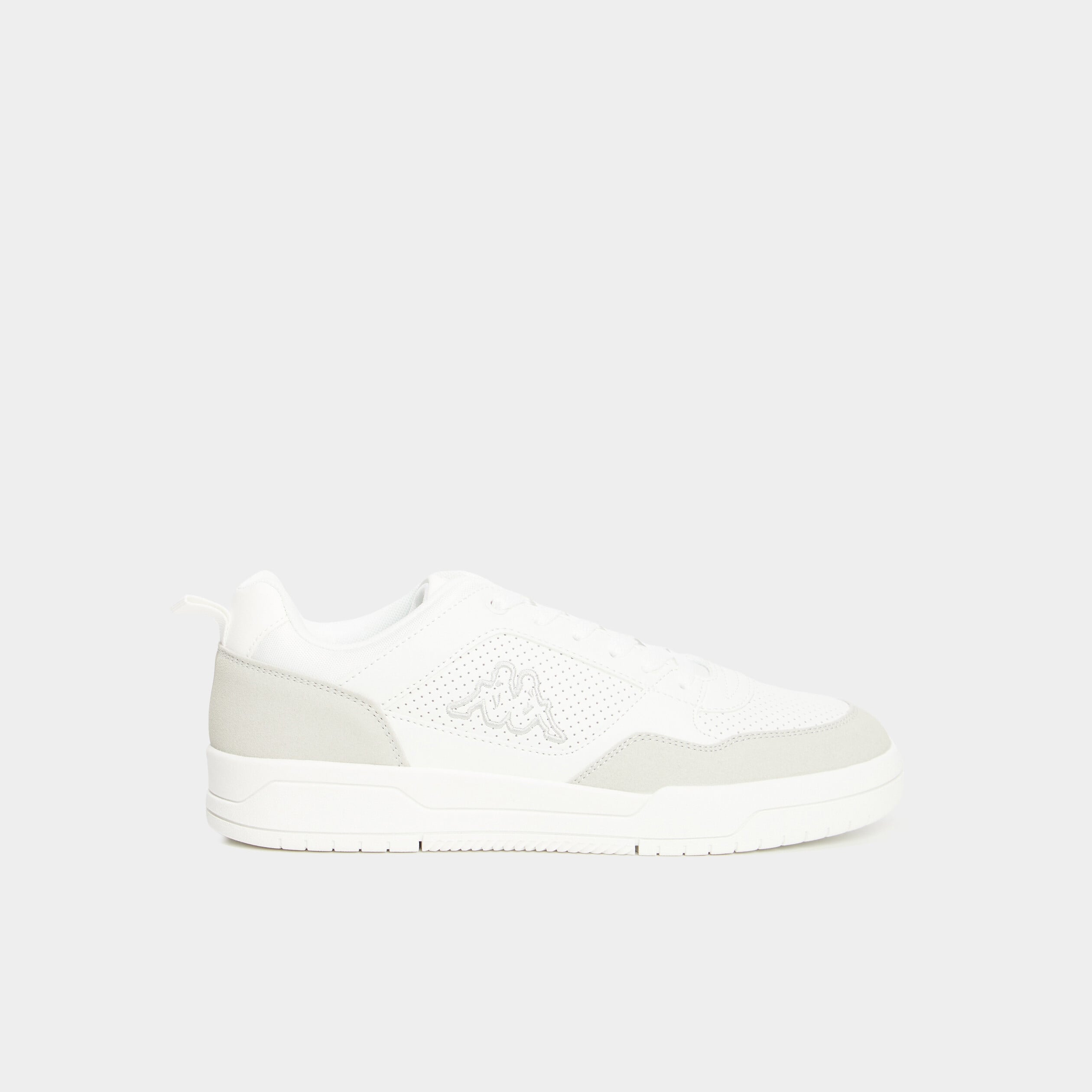 Tennis basses &agrave; lacets Kappa blanc homme