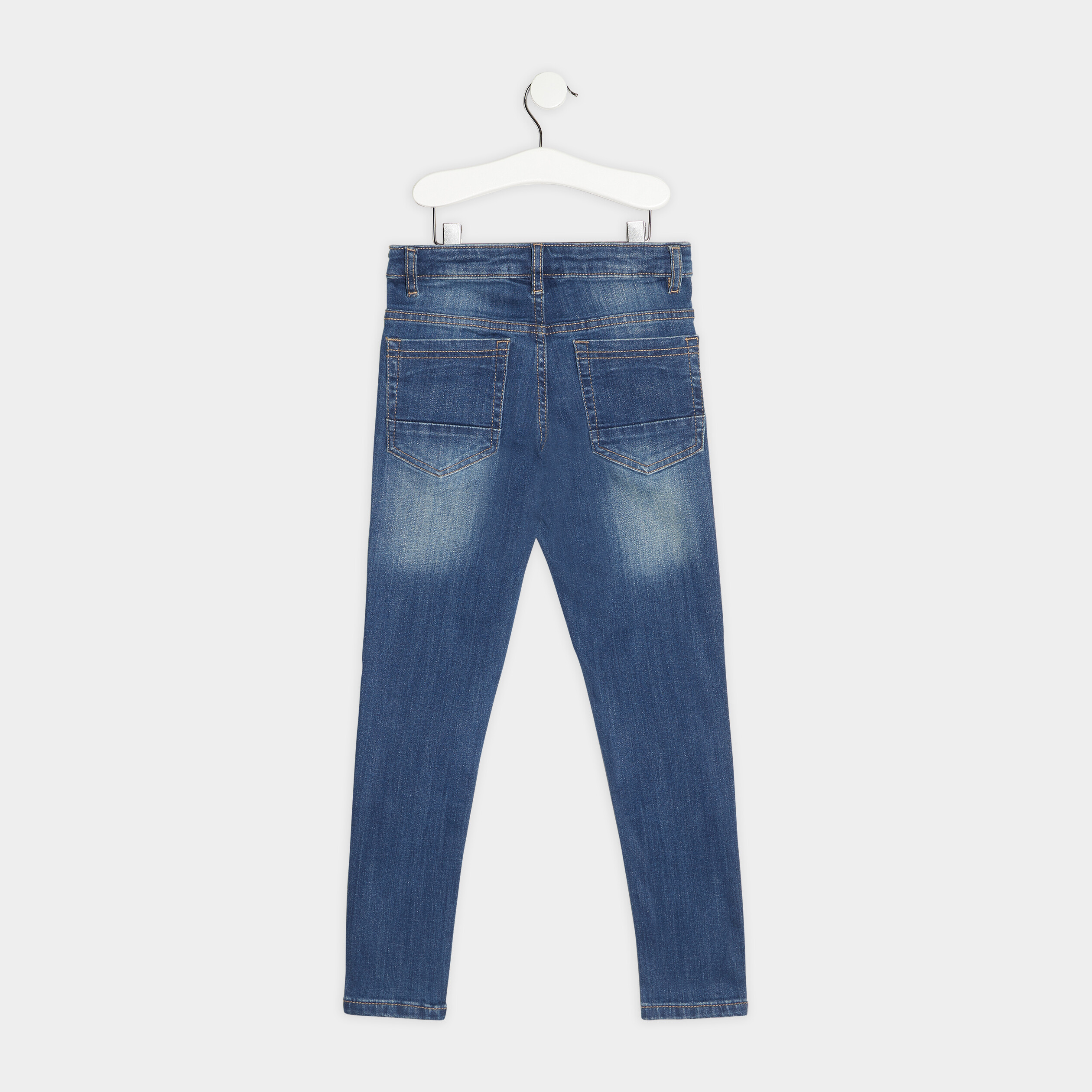 jeans skinny taille ajustable effet use denim stone garcon Jeans skinny taille ajustable effet usé denim stone garçon