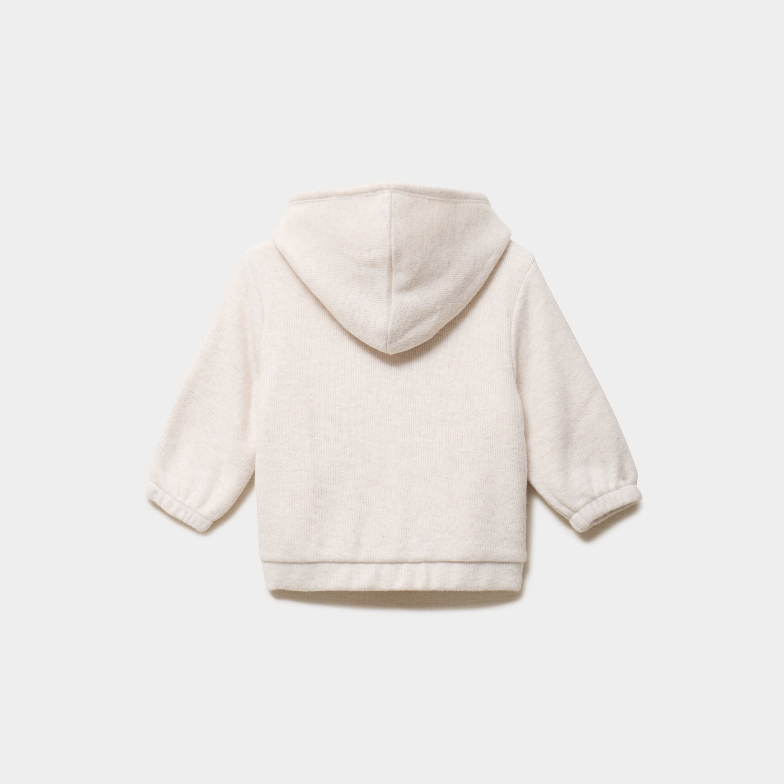 Gilet c&ocirc;tel&eacute; doubl&eacute; &agrave; capuche beige b&eacute;b&eacute; gar&ccedil;on