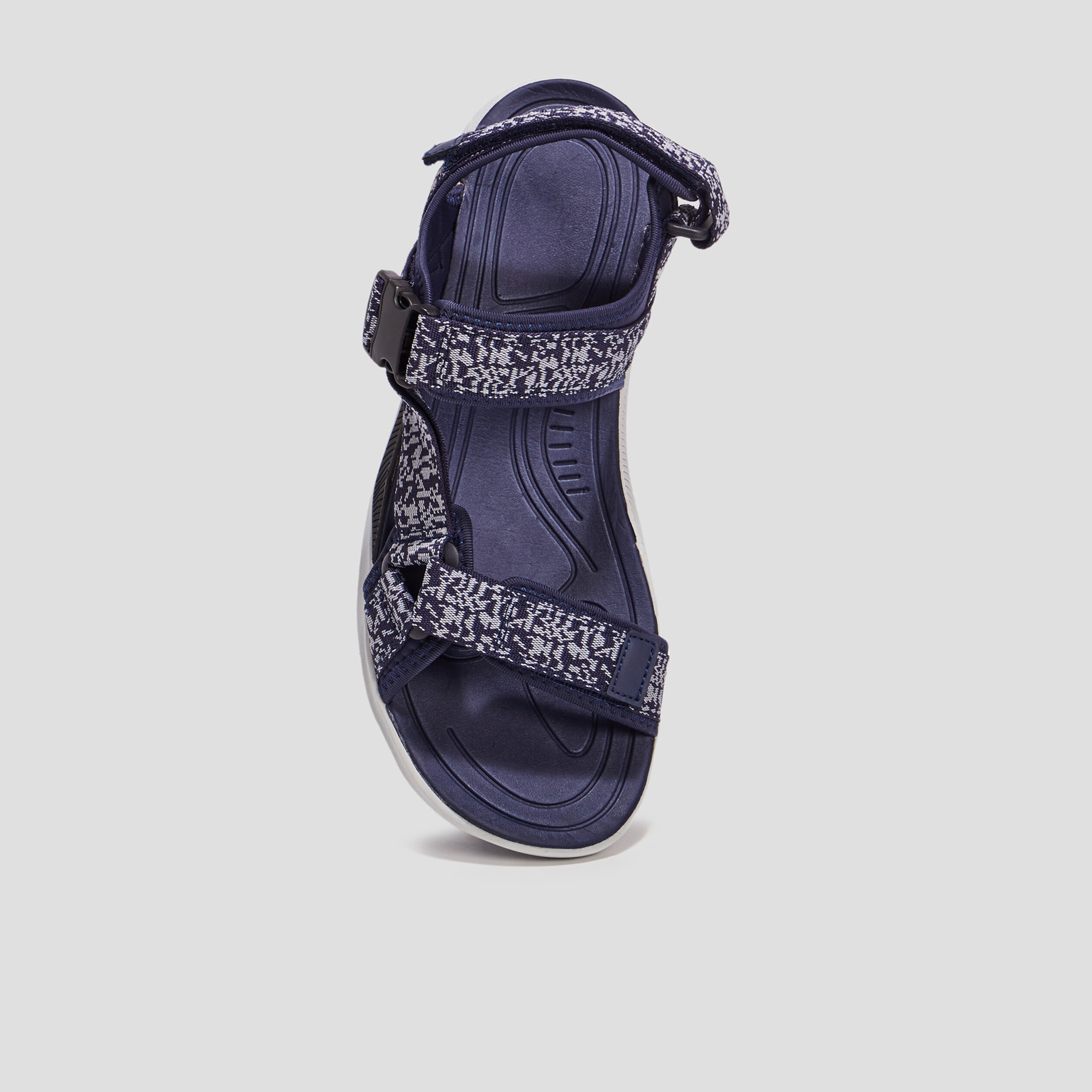 Sandales &agrave; scratchs bleu marine homme
