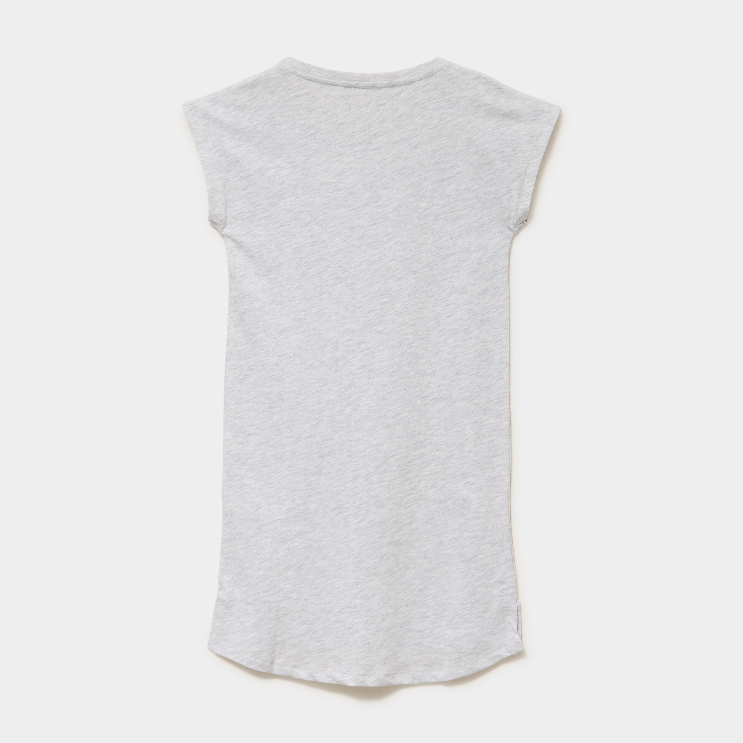 Chemise de nuit courte manches courtes gris clair fille