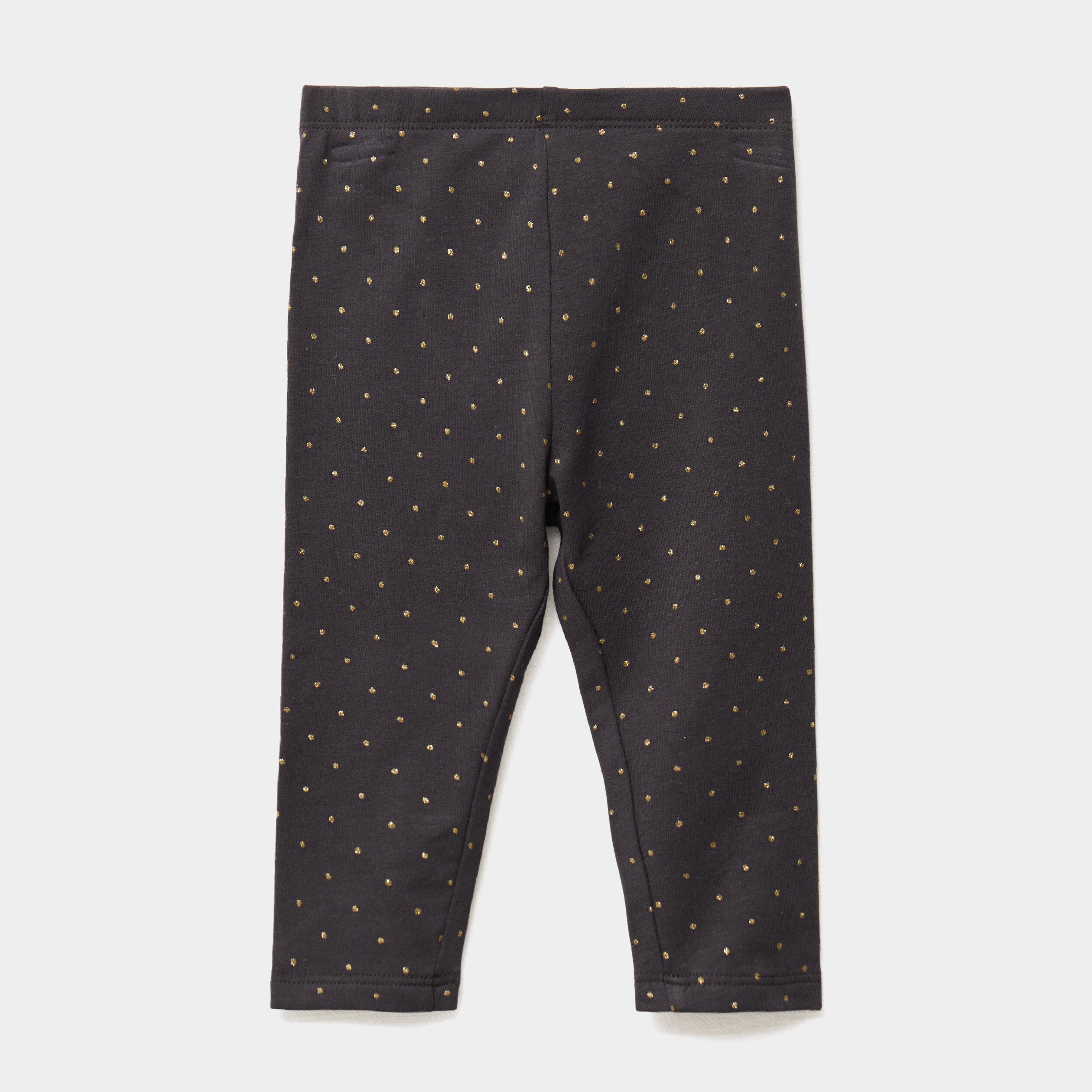 legging double taille elastiquee gris fonce bebef Legging doublé taille élastiquée gris foncé bébé fille