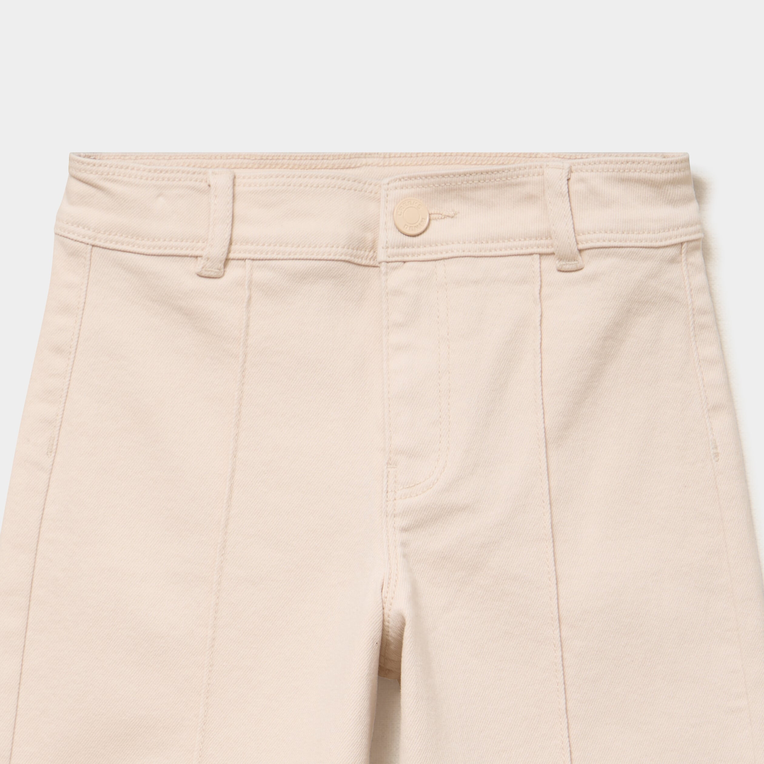 Pantalon large 7/8&egrave;me sable fille