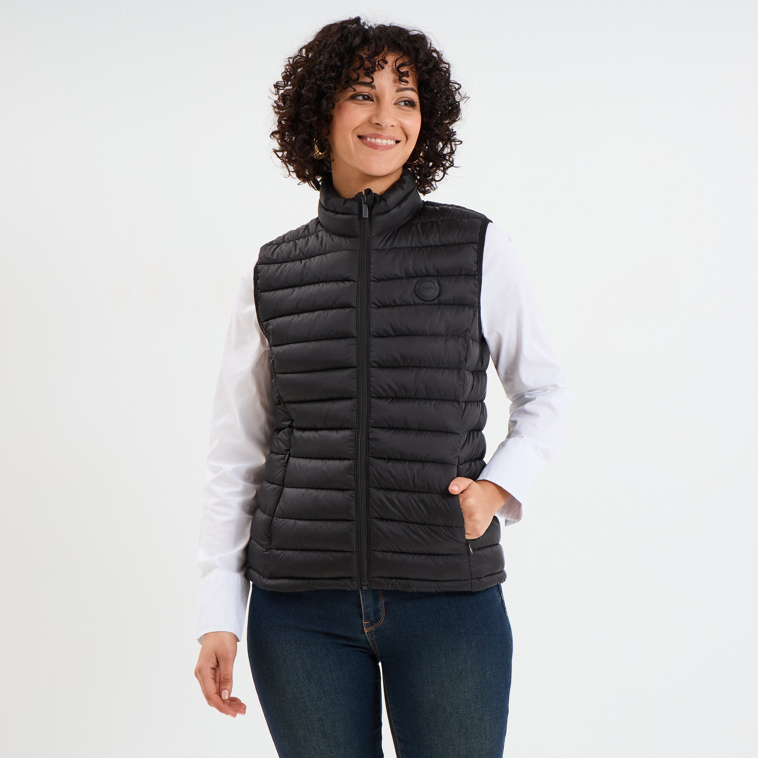 Sans Manche Doudoune Femme Promo Doudoune Légère Droite Sans