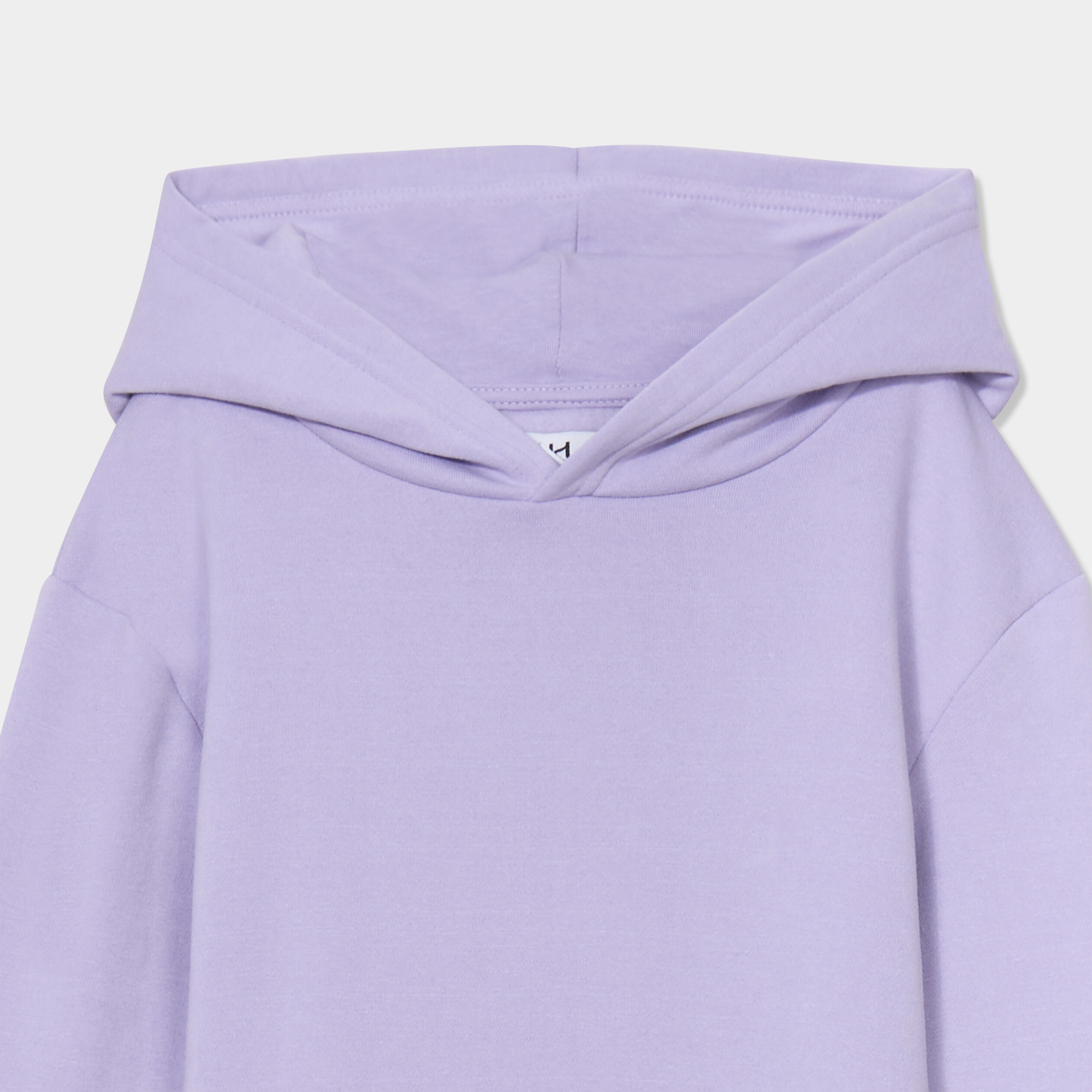 Sweat à capuche hoodie oversize mauve garçon