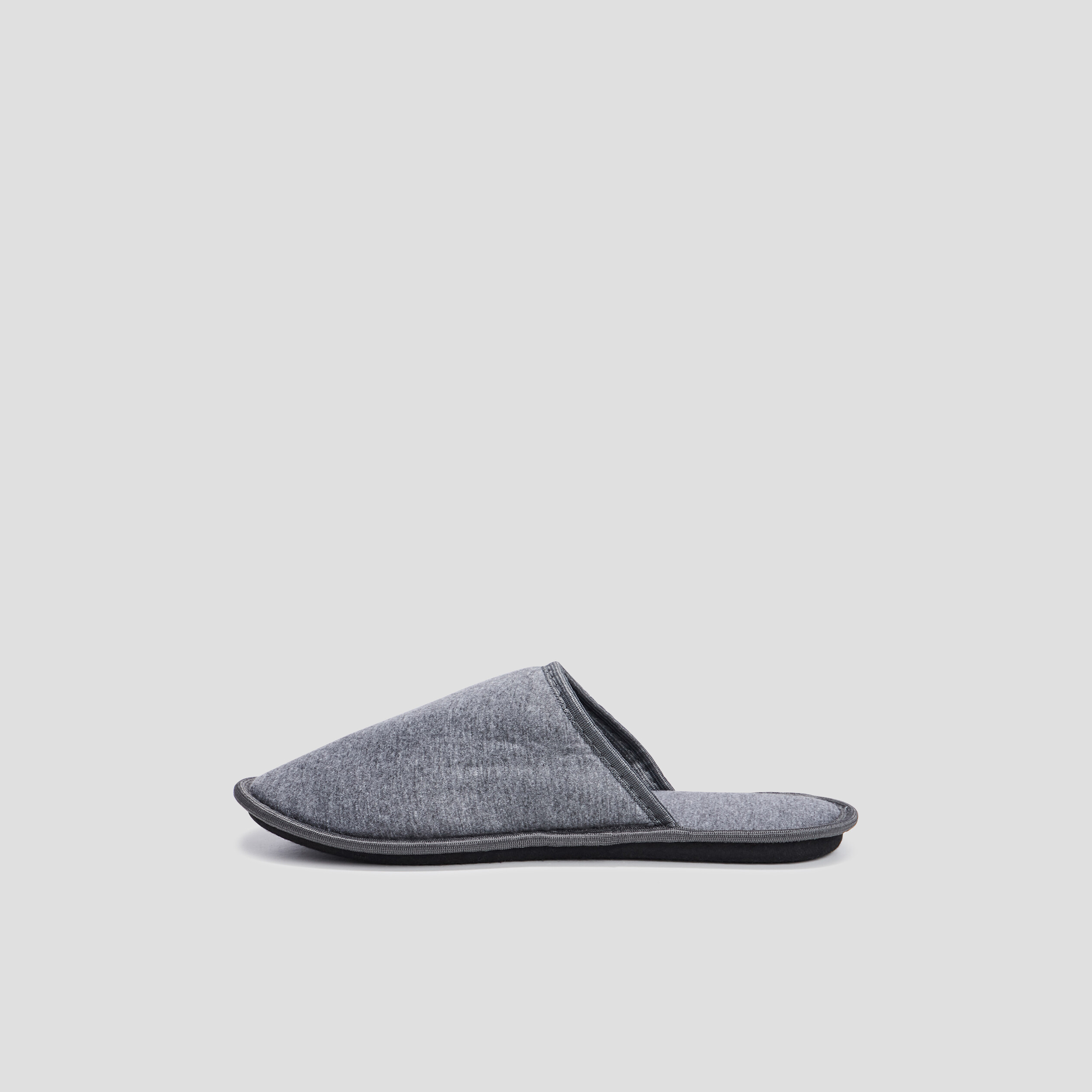 Chaussons mules gris homme