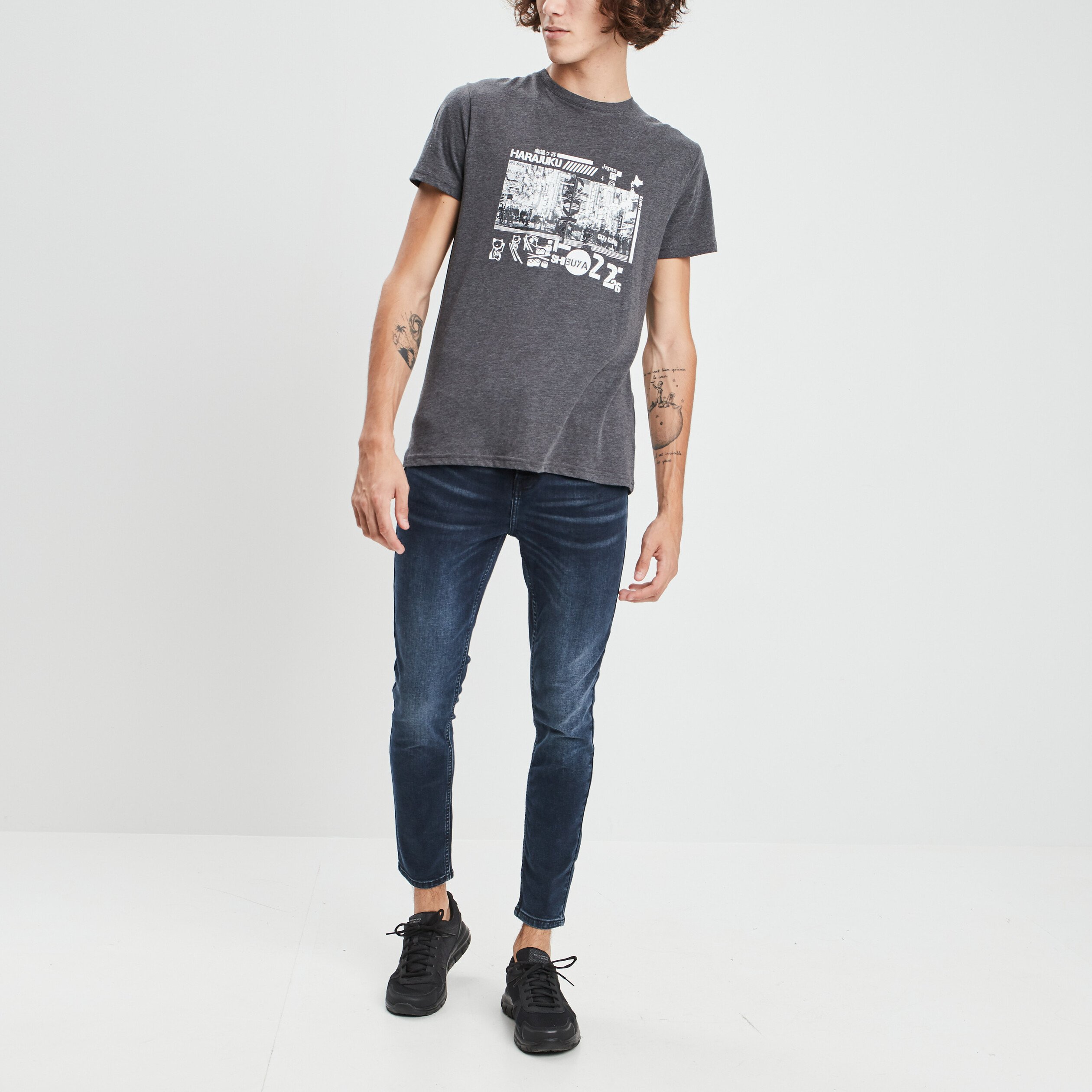 jeans skinny denim blue black homme Jeans skinny denim blue black homme
