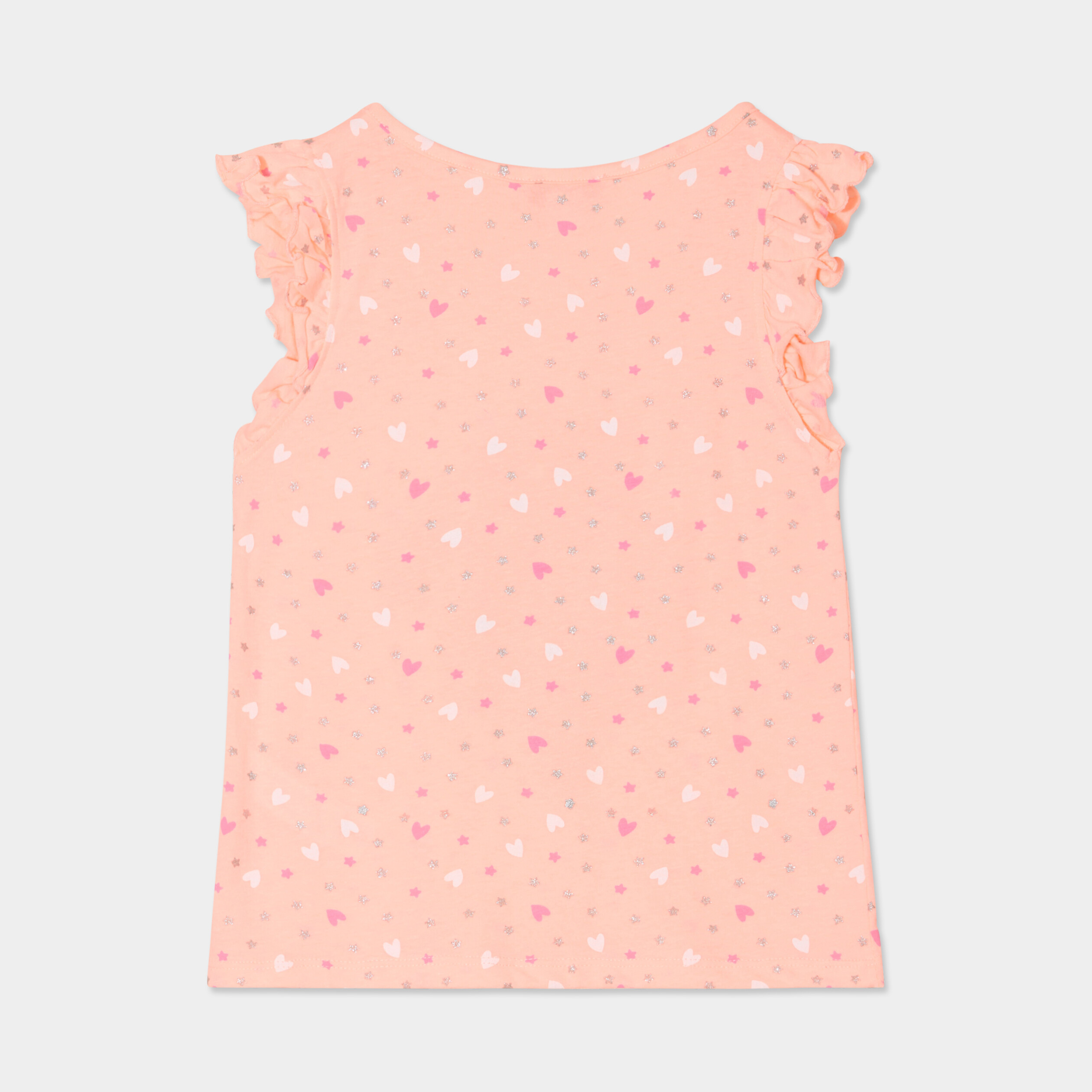 ensemble pyjama short 2 pieces orange fluo fille Ensemble pyjama short 2 pièces orange fluo fille
