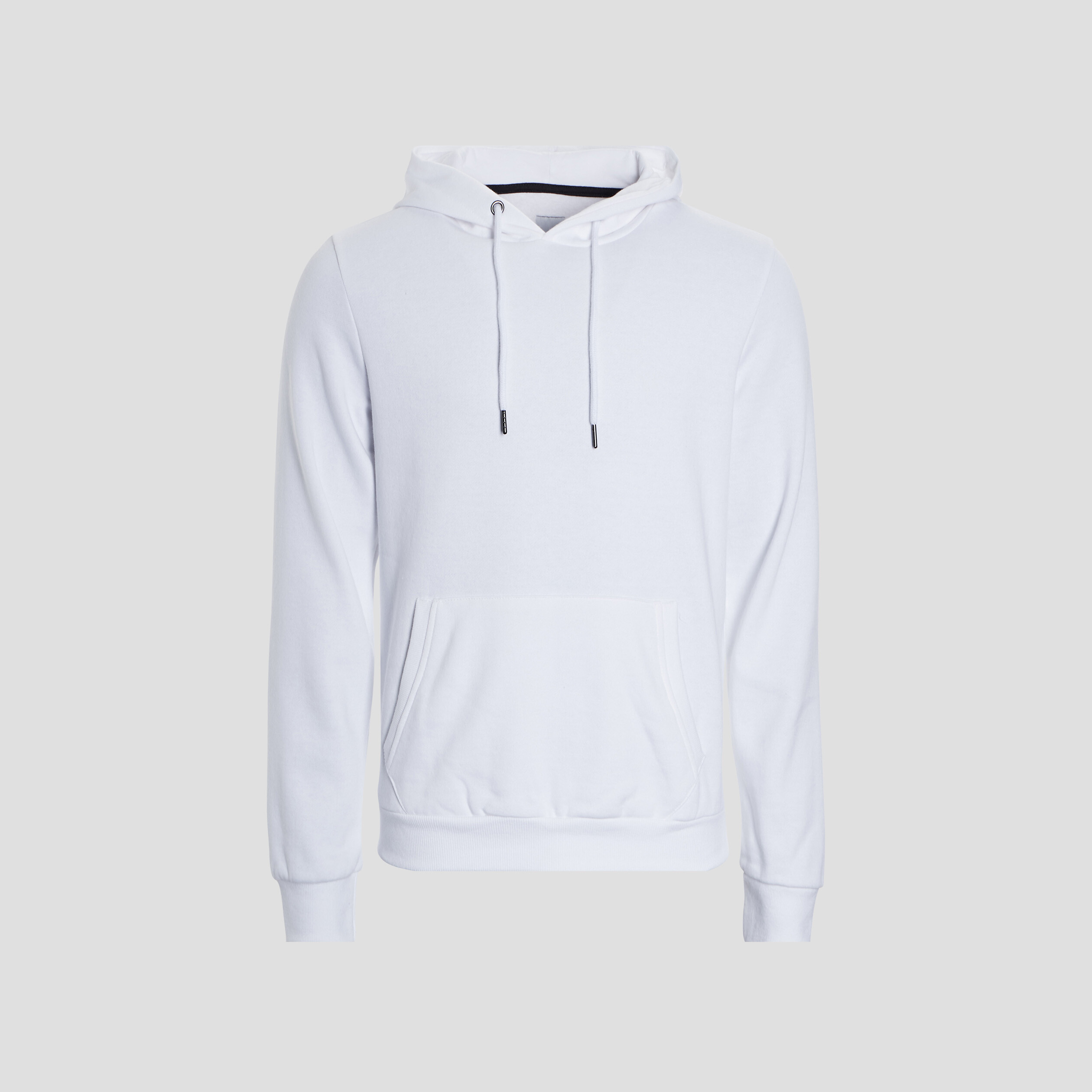 Sweat molleton à capuche hoodie blanc homme