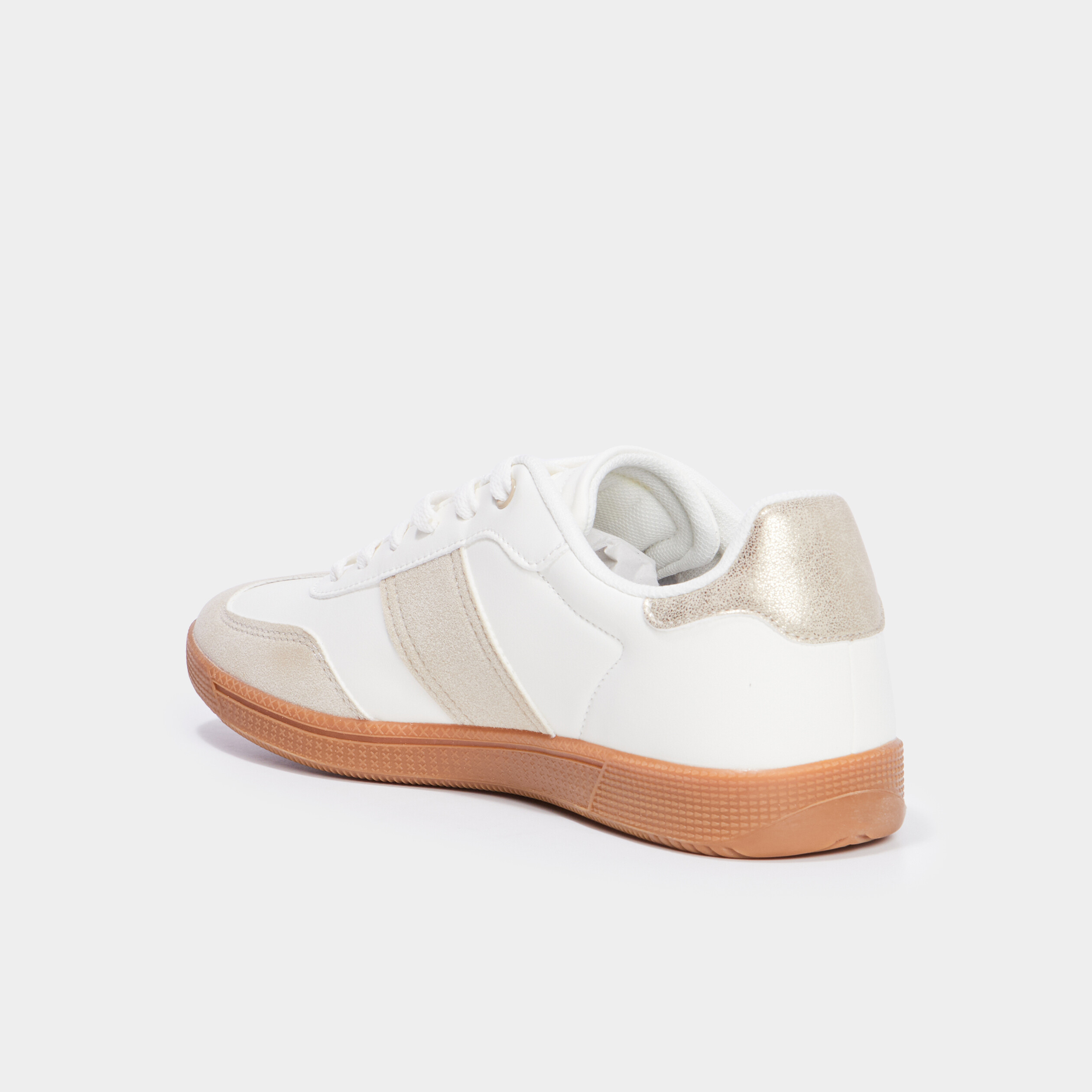 tennis basses a lacets creeks sable femme Tennis basses à lacets Creeks sable femme