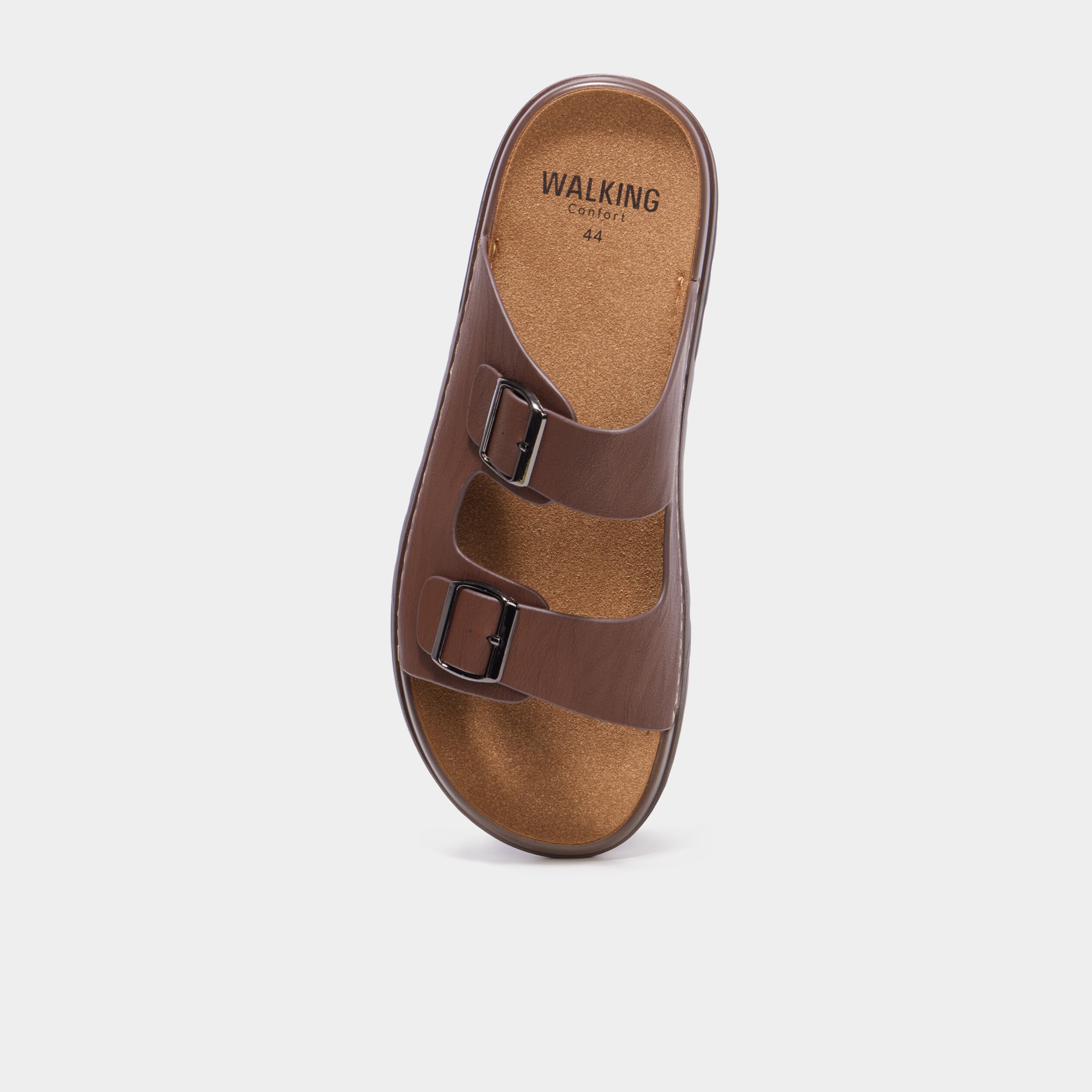 Mules avec boucles marron homme