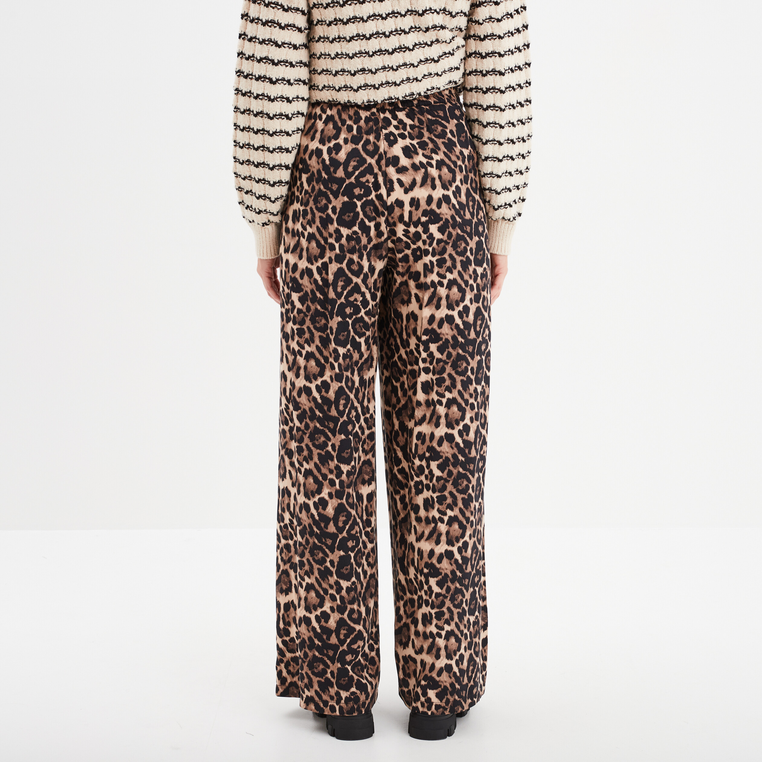 Pantalon En Coton Et Lin Pour Femmes Fluide Été Décontracté Floral Imprimé Pantacourt Taille Haute Large Ample Pantalons 7/8 Élastique Léger Avec Poches Casual Confortable Yoga Pants De Plage